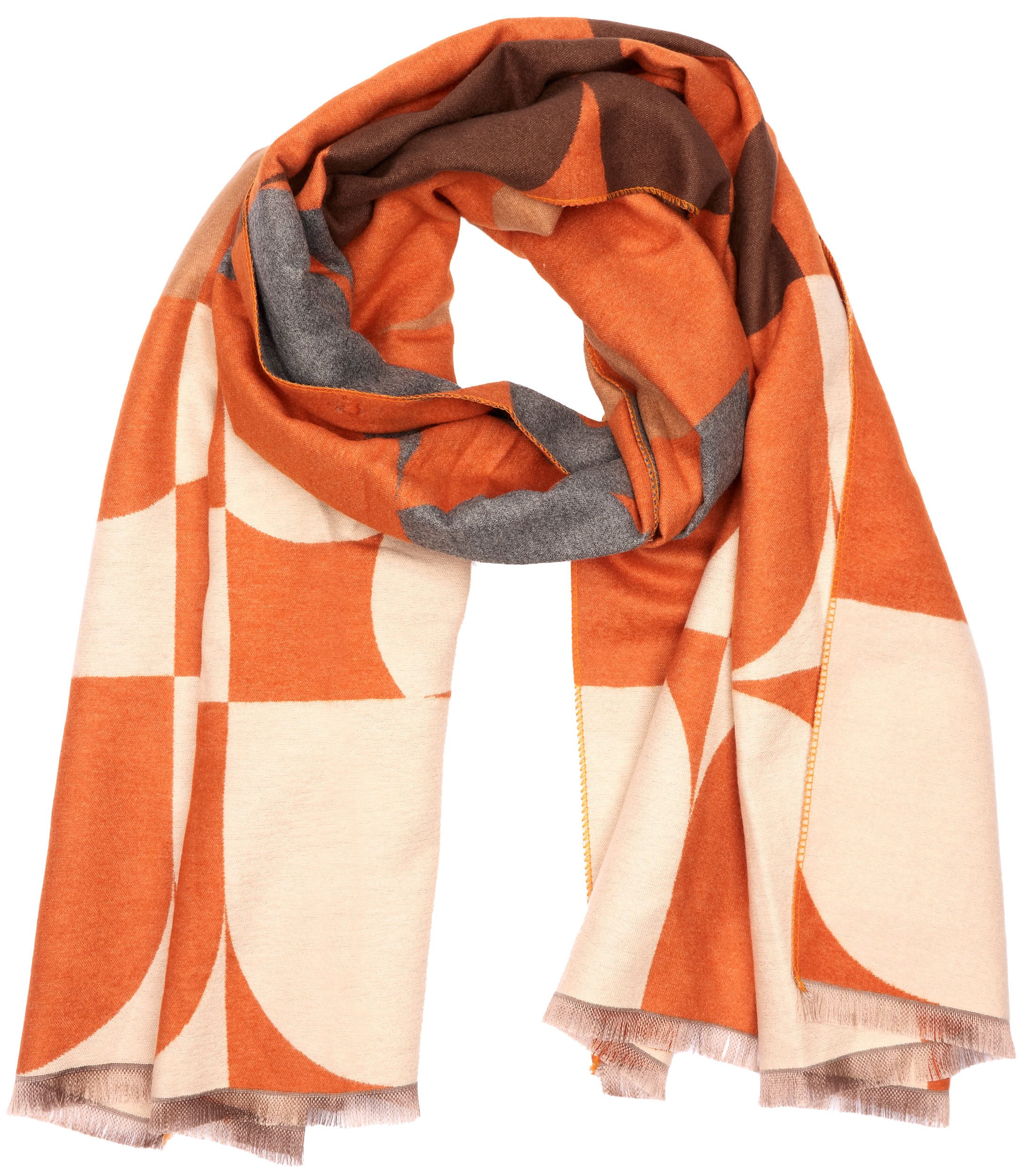 BRUBAKER Schal Cashmirillo Damen Schal mit Modernem Muster - 70 x 200 cm - Warm, (Oversized Schal für Herbst und Winter, 1-St), Kuschelig mit weichem Kaschmir-G – Bild 4 von 5