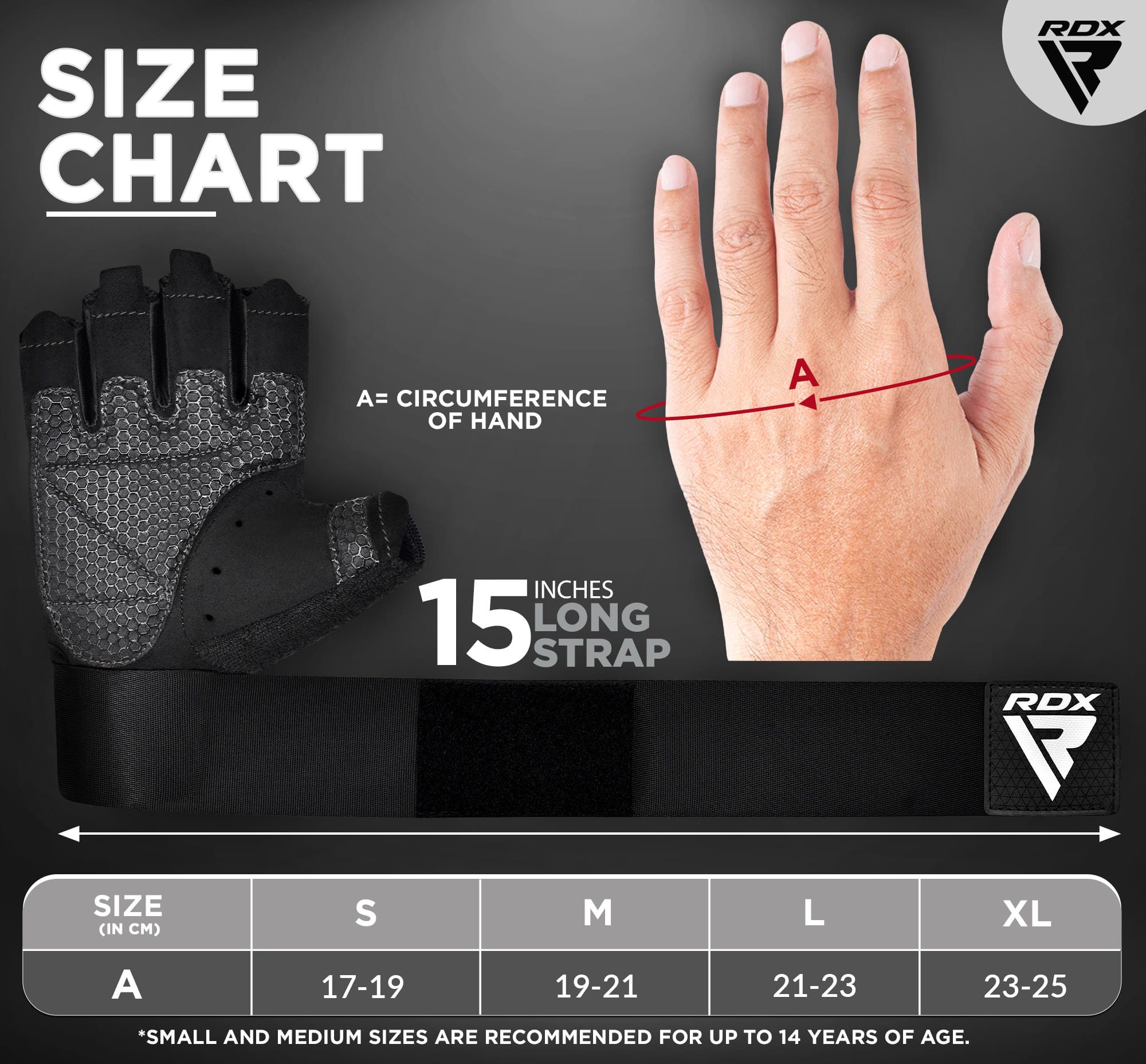 RDX Sports Trainingshandschuhe RDX W3 Workout Gym Handschuhe