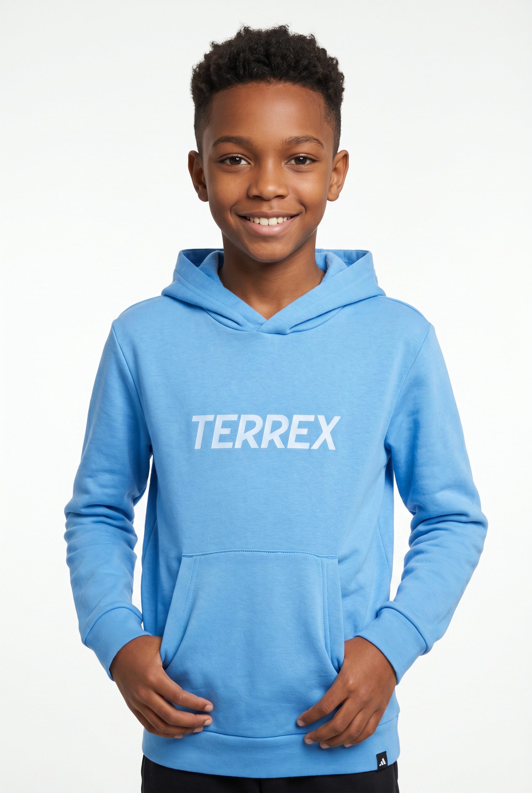adidas TERREX Kapuzensweatshirt KIDS MULTI LOGO HOODIE für Kinder, mit Kängurutasche, ohne Verschluss