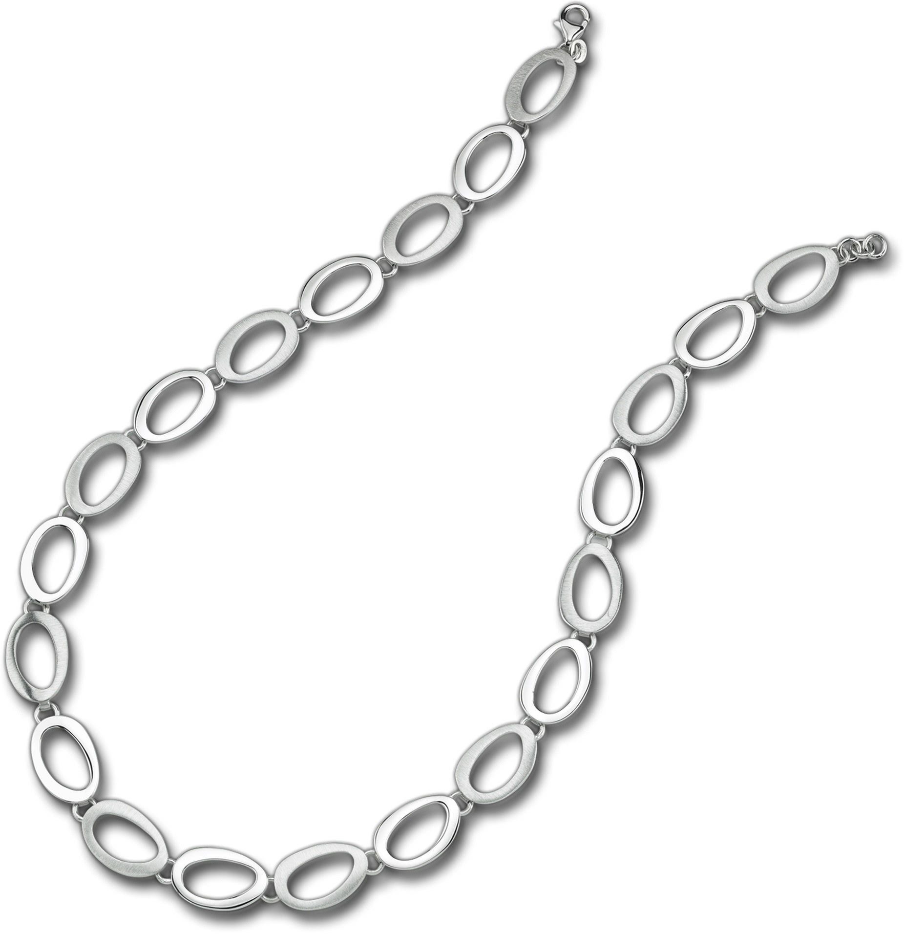 Balia Collier Balia Collier für Damen mattiert (Collier), Damen Colliers, Halsketten ca. 45cm, 925 Sterling Silber(Oval)