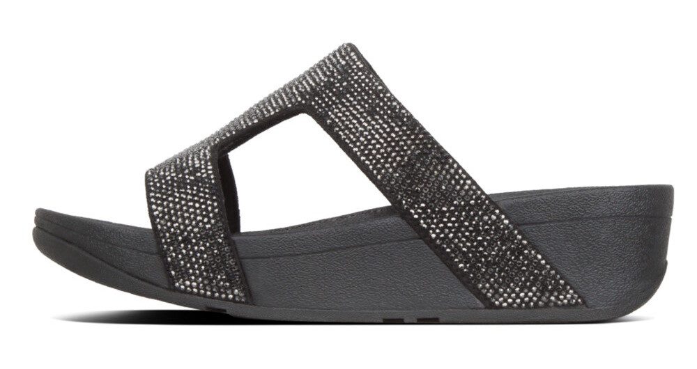 Fitflop MARLI Pantolette Sommerschuh, Strandschuh, Sandale, Flats mit Glitz günstig online kaufen