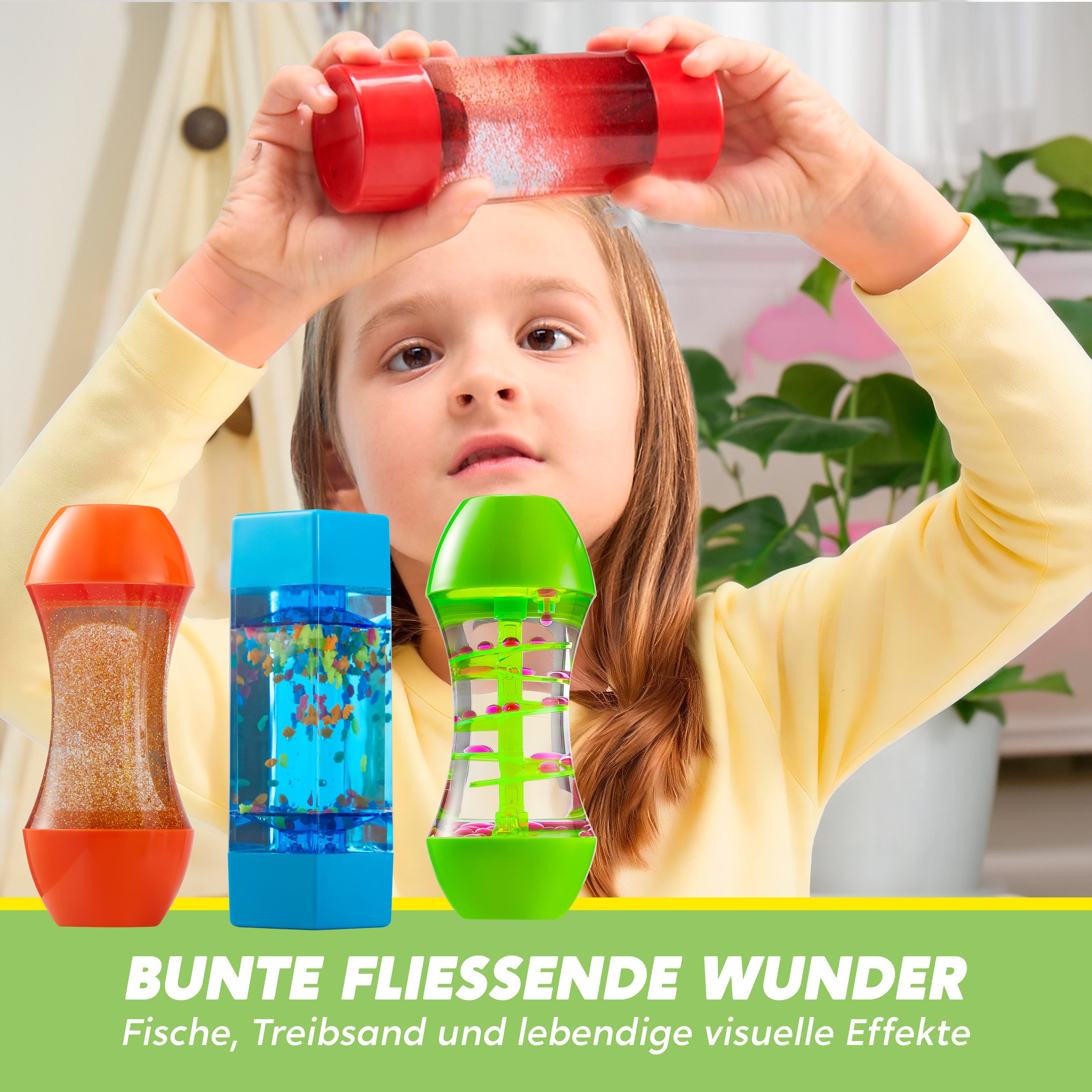JOYIN Sanduhr JOYIN 4er-Set Fidget Tubes: Sensorikröhren zur Stressbewältigung – Bild 4 von 5