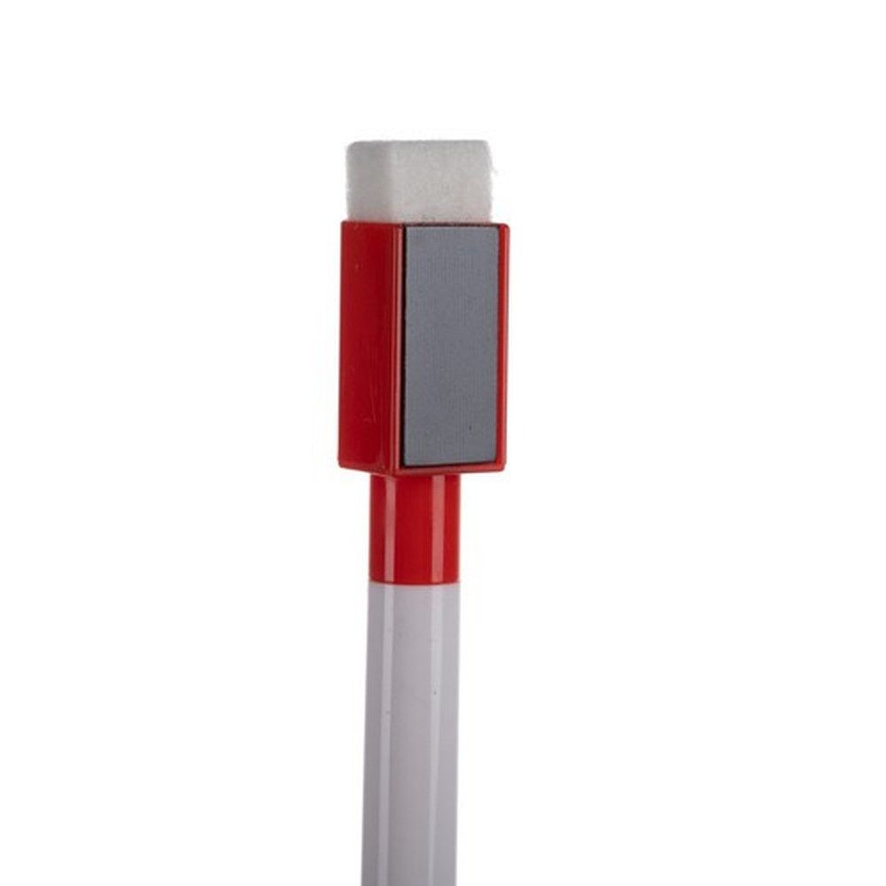 MAALEO Marker Whiteboard Marker Schwammradierer, (Spar-Set, 12-tlg., Trocken abwischbar), Geeignet für Whiteboards, Glas, Keramik, Kunststoff oder Metall