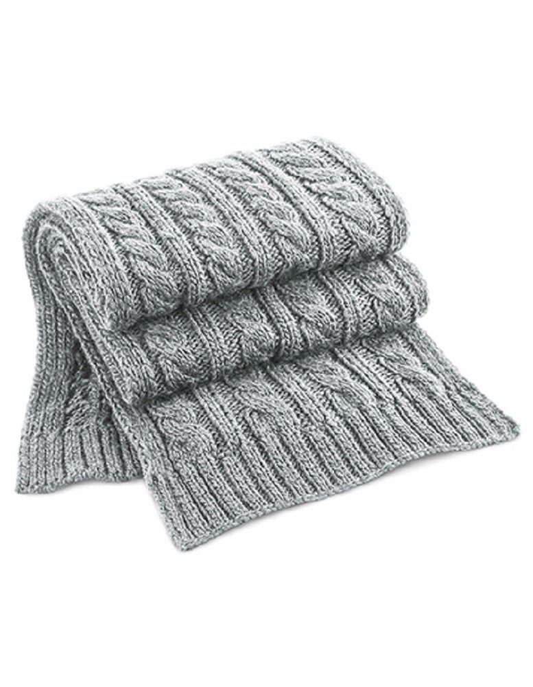 Beechfield® Strickschal warmer Damen Strickschal / Winterschal / Strick Schal - 168 x 27 cm, schwerer, grober Strick
