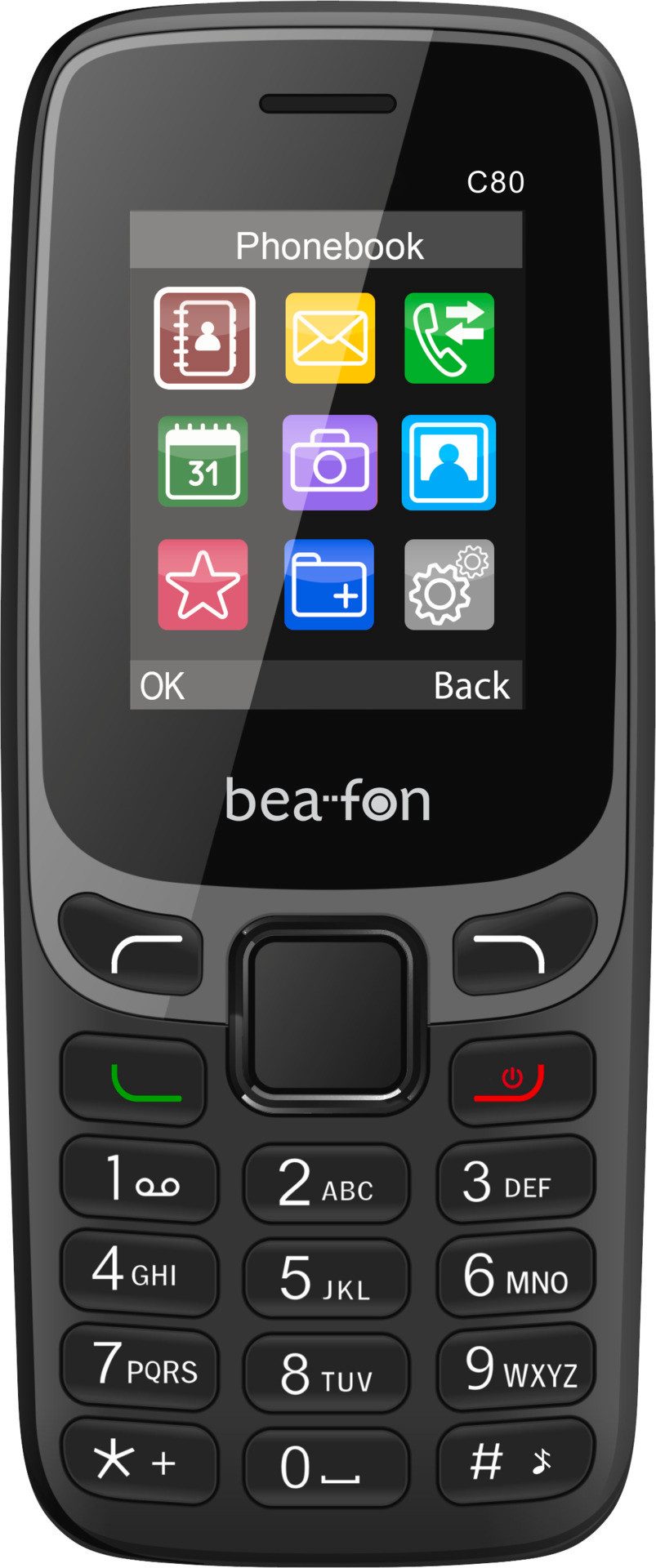 Beafon C80 Handy (4,5 cm/1,77 Zoll)