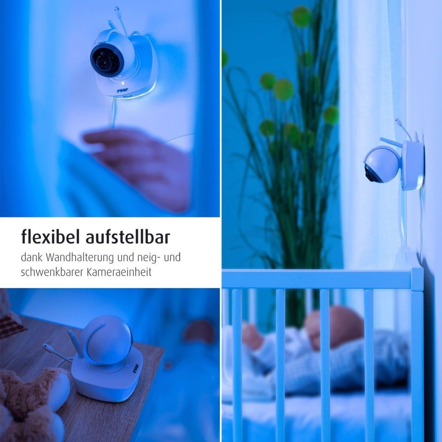 Reer Video-Babyphone Video Babyphone, Video Babyphone, 1-tlg., bis zu 300 Meter Reichweite, bis zu 300 Meter Reichweite