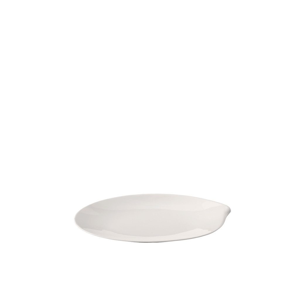 Villeroy & Boch Servierplatte Flow ovale Platte 36 cm, Porzellan, (1-tlg), Premium Porcelain, mikrow.- & spülm.sicher, Made in Germany