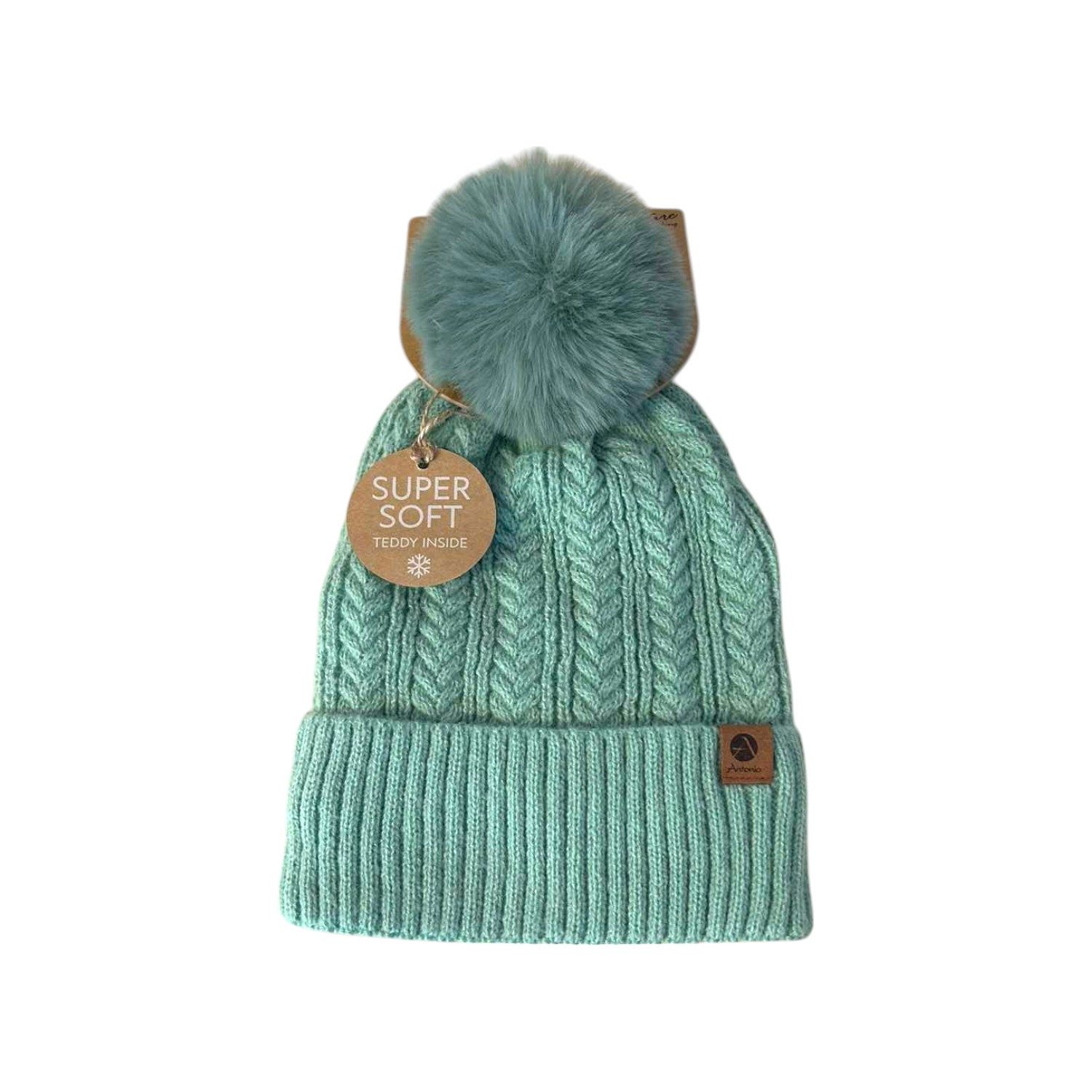 VewoTex Bommelmütze Winter Damen Mütze » Bommelmütze Nora Mit Teddy (Kein S günstig online kaufen