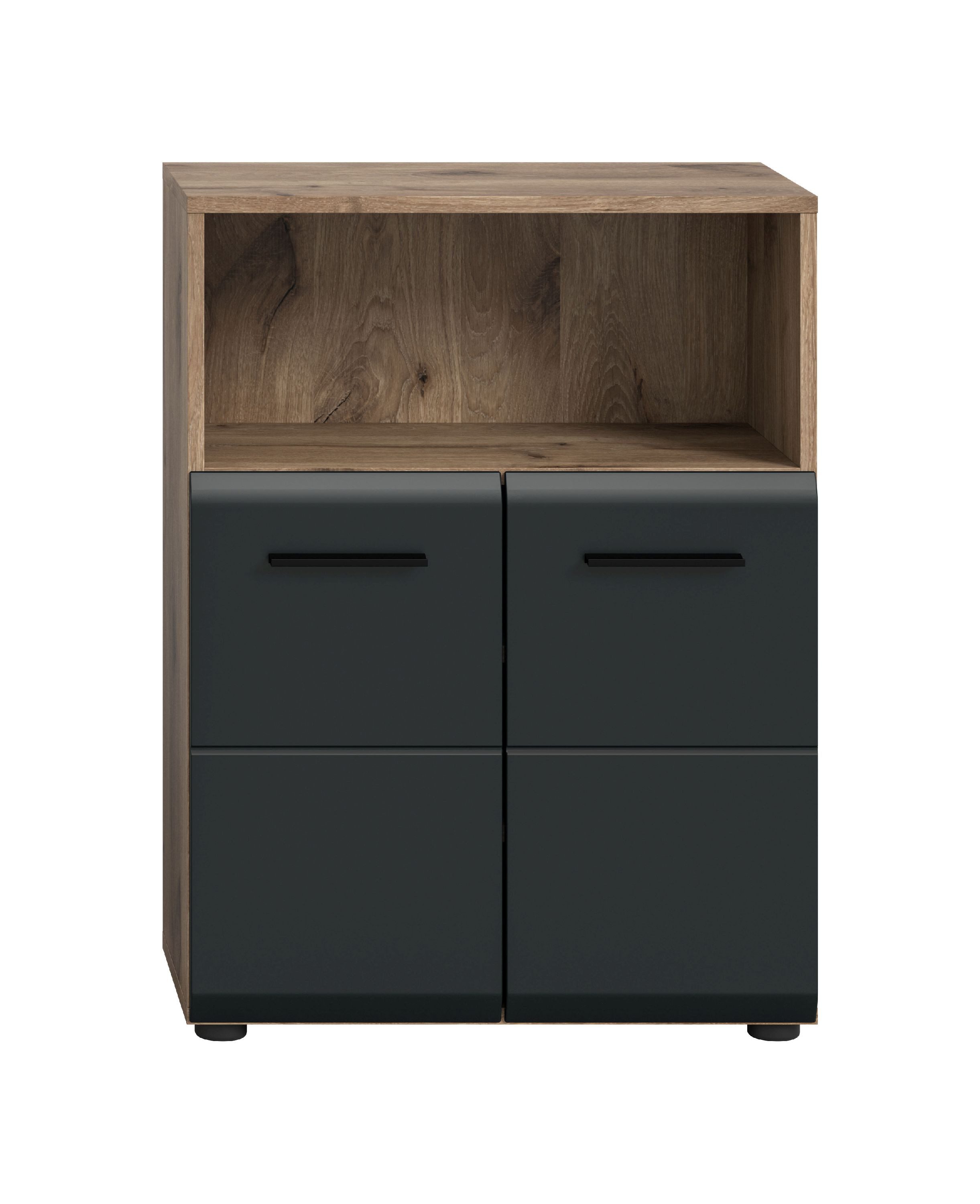 xonox.home Stauraumschrank Nox Oak Nachbildung Melamin beschichtet modern 60x80x30 cm