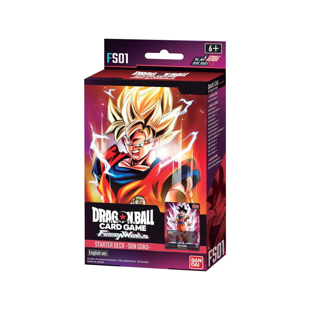 Bandai Sammelkarte Dragon Ball Fusion World Starter Deck Son Goku FS01 EN
