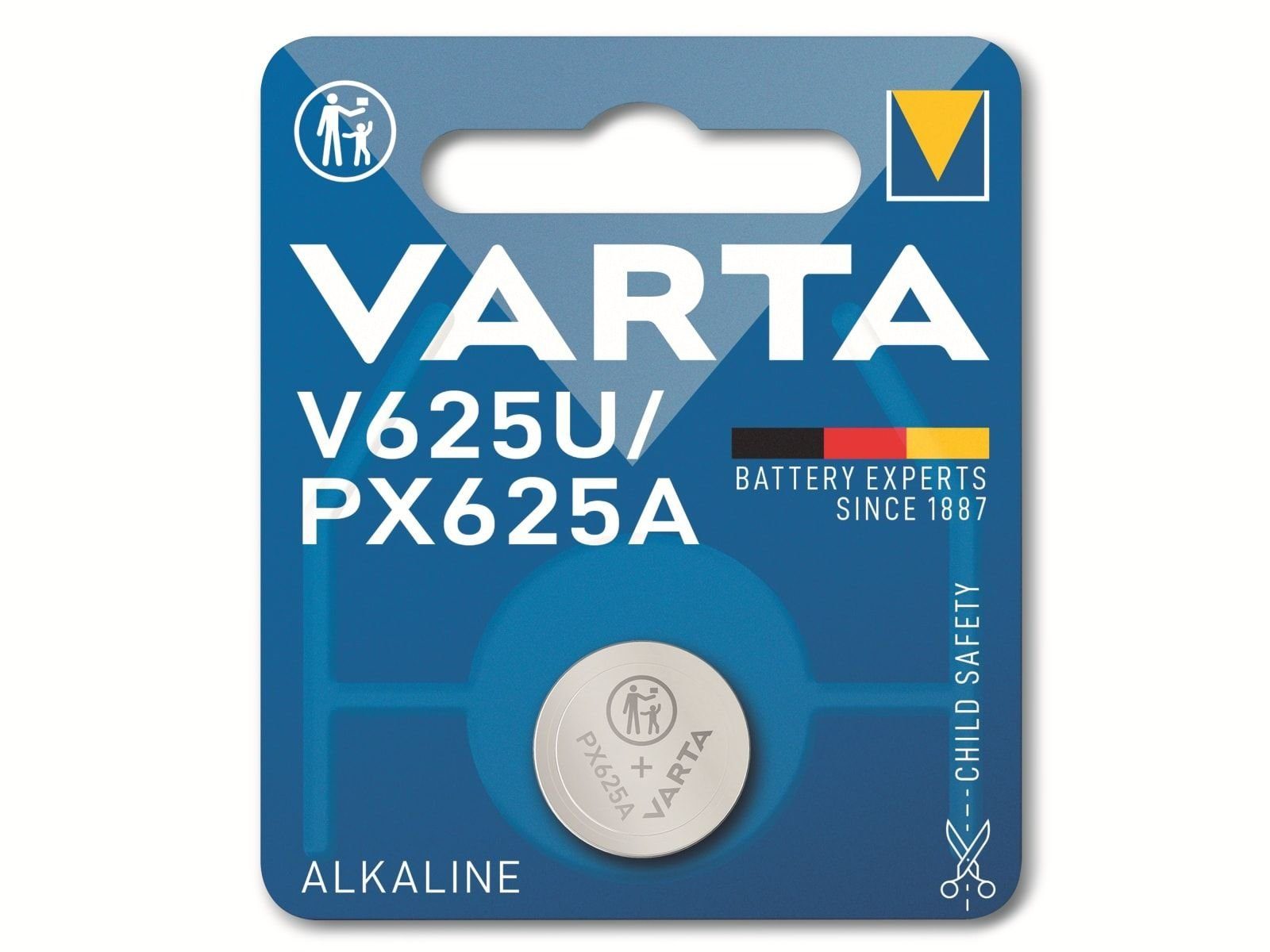 1.5V, VARTA 1.5V Knopfzelle V625U, Knopfzelle Alkaline, VARTA