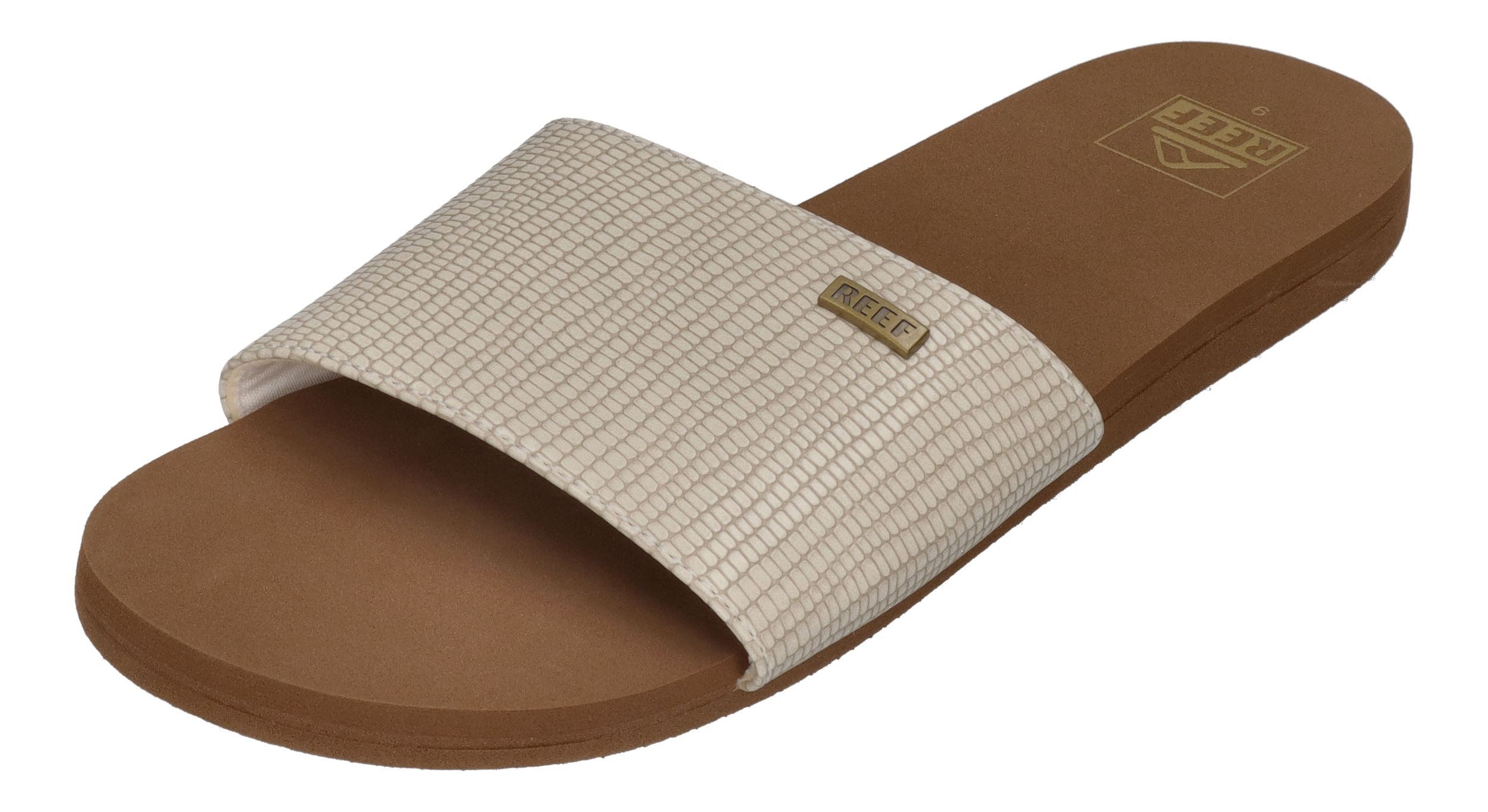 Reef BLISS NIGHTS SLIDE Sandale White Tan