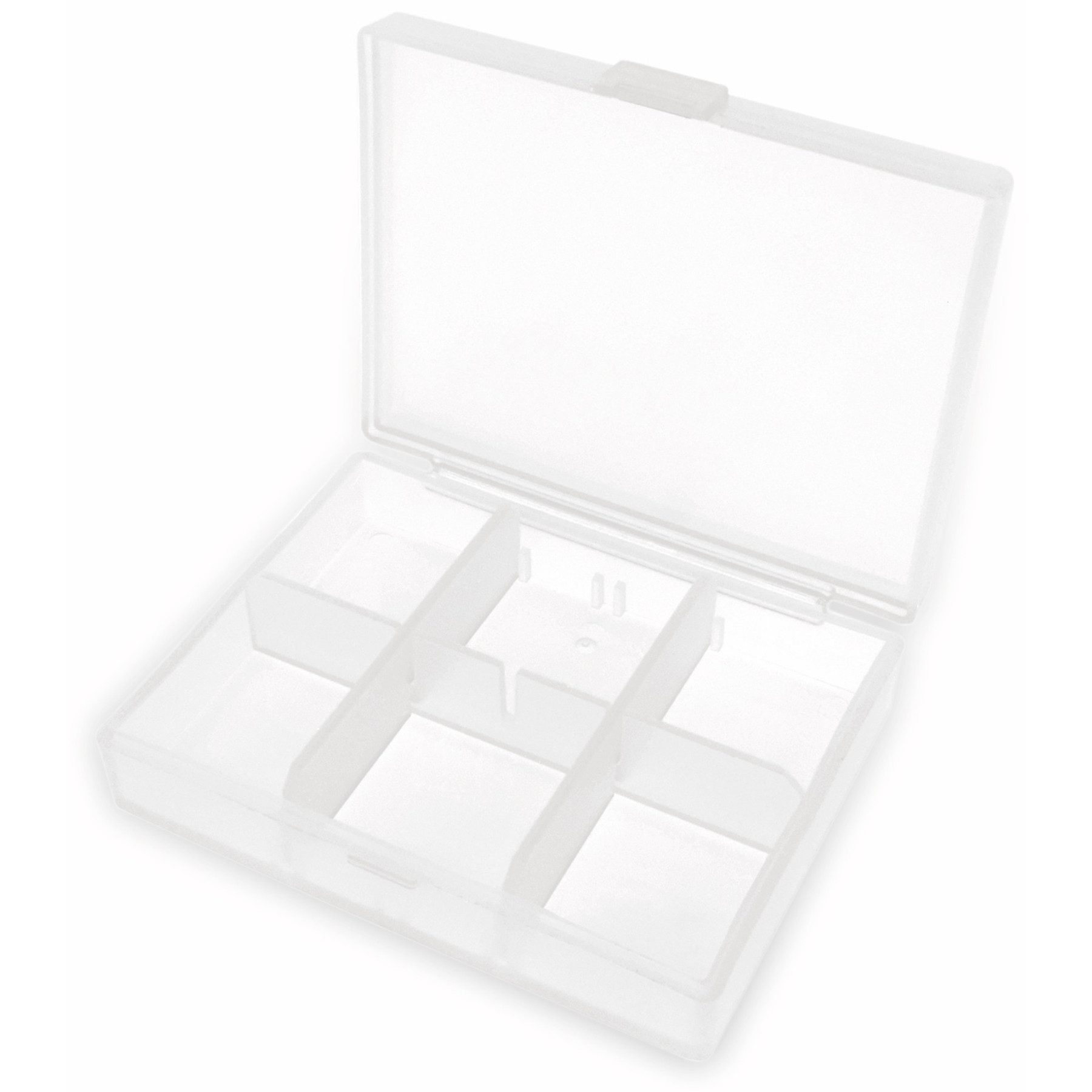Sortimentskasten Sortimentsbox, 84x63x20, 6 Fächer, PP, transparent