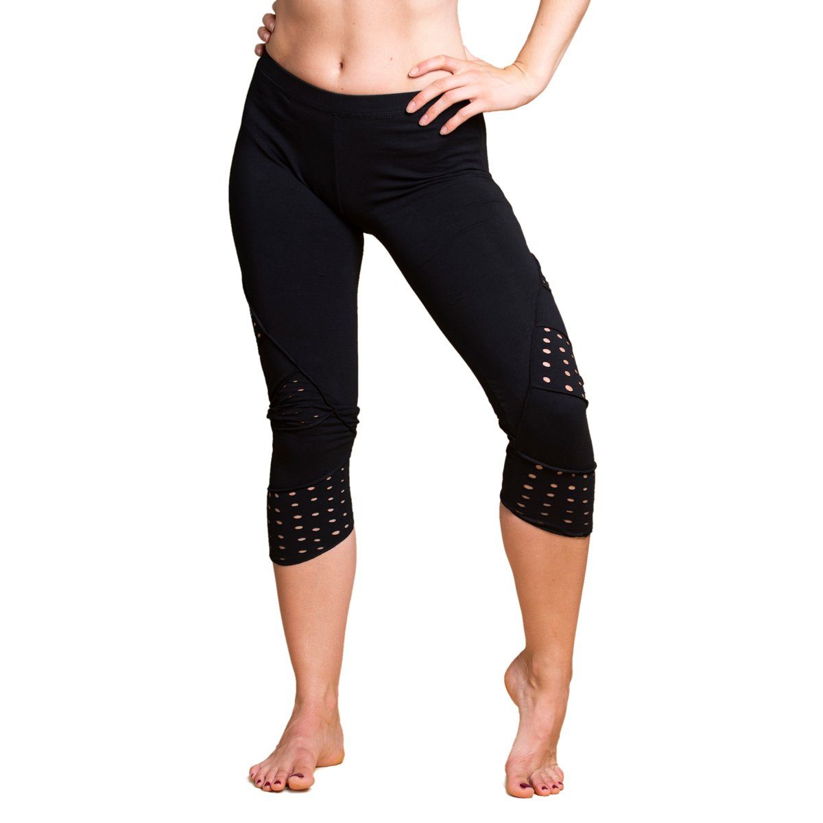 PANASIAM Leggings Goa Leggings ‘Akali‘ Capri Leggins aus 100% Baumwolle 3/4 Leggings Yogaleggings Sporthose Sportleggings