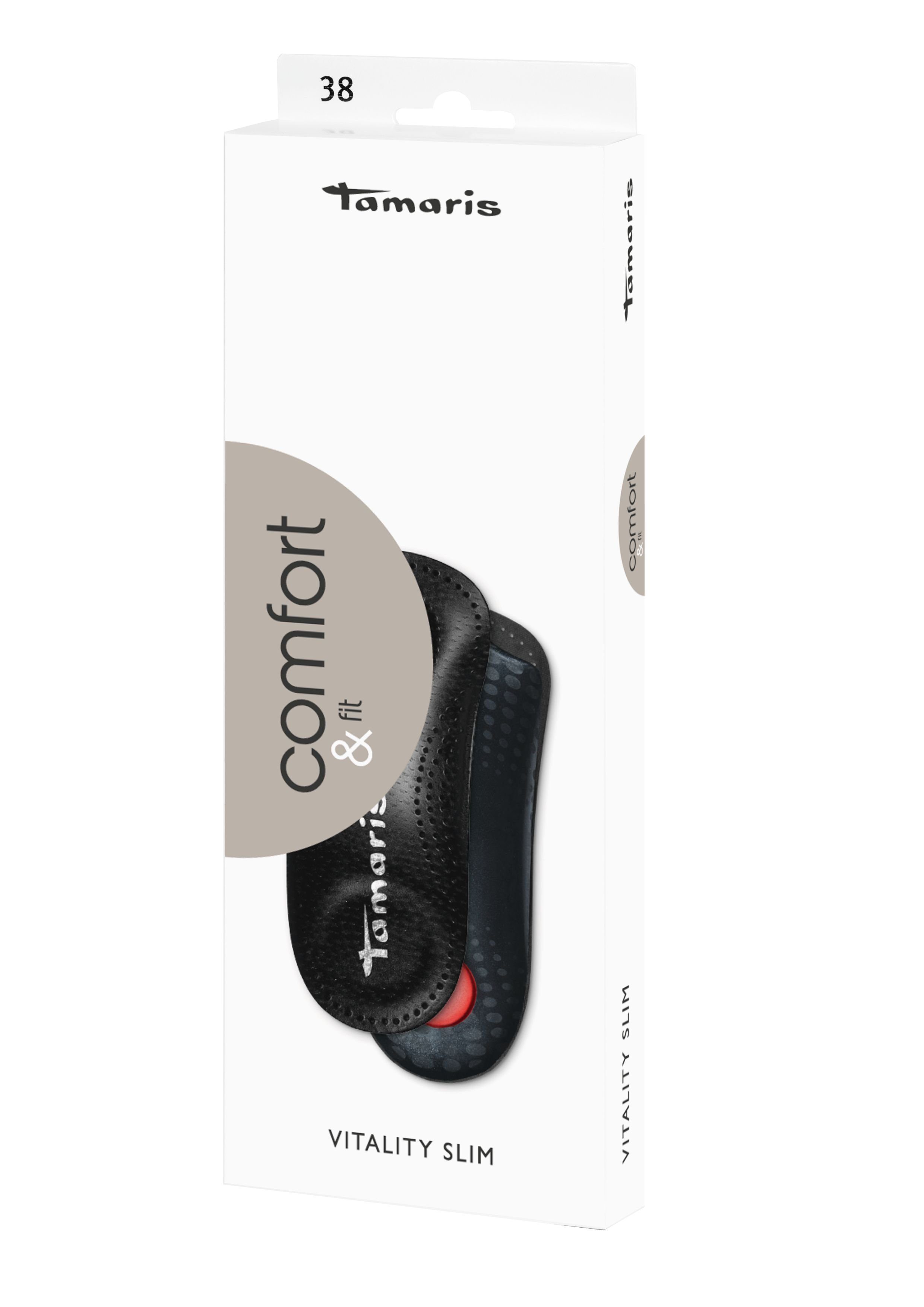 Tamaris Fußbetteinlage Vitality Slim - Kurzes Lederfußbett
