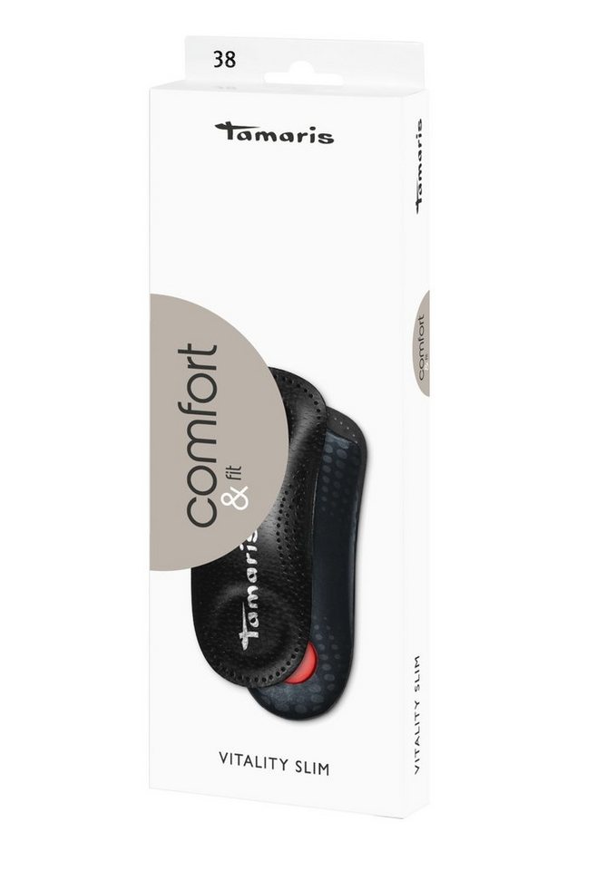 Tamaris Fußbetteinlage Vitality Slim - Kurzes Lederfußbett