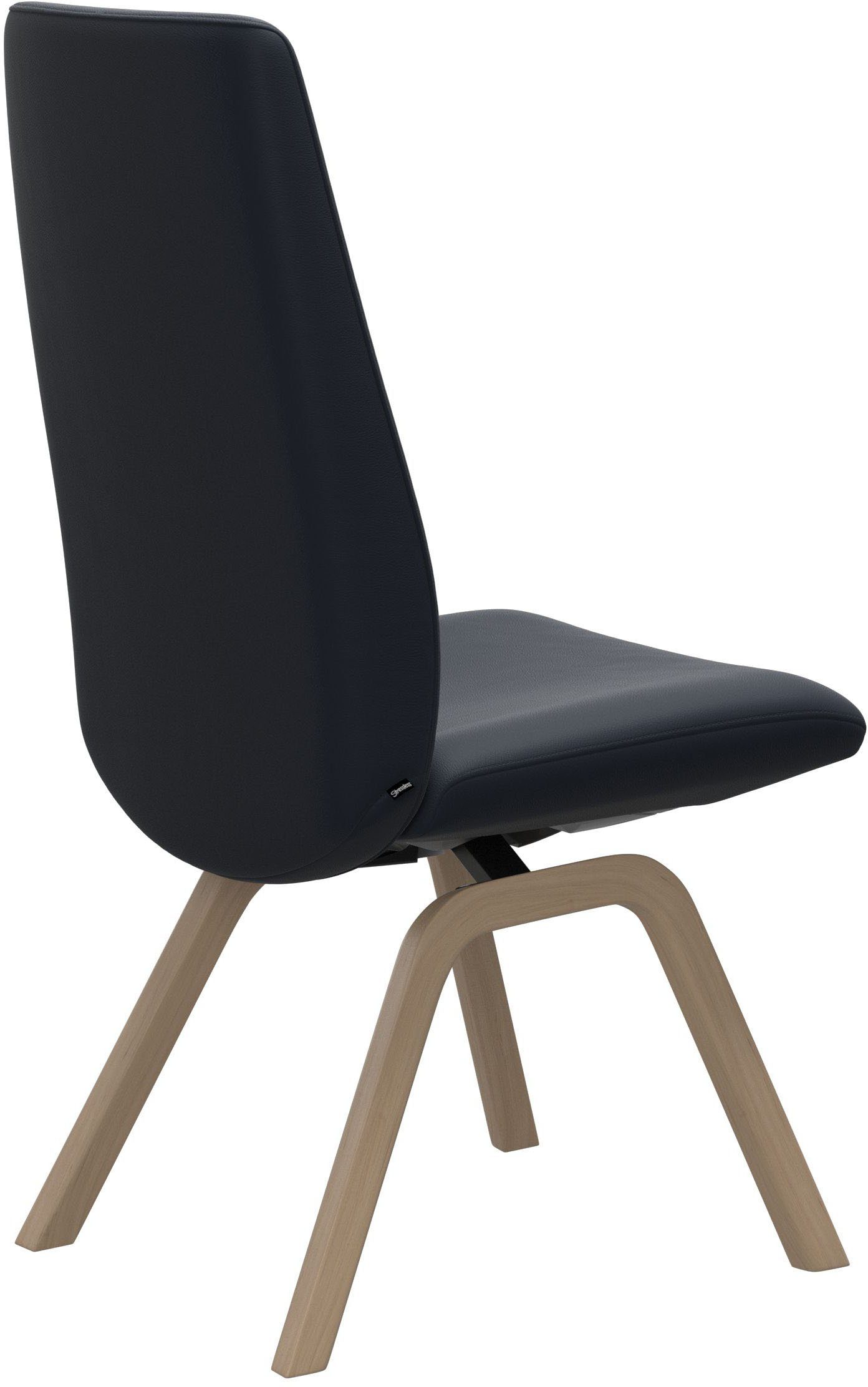 Polsterstuhl Eiche mit Größe High L, Stressless® Beinen Back, in gekalkt schräggestellten Laurel,