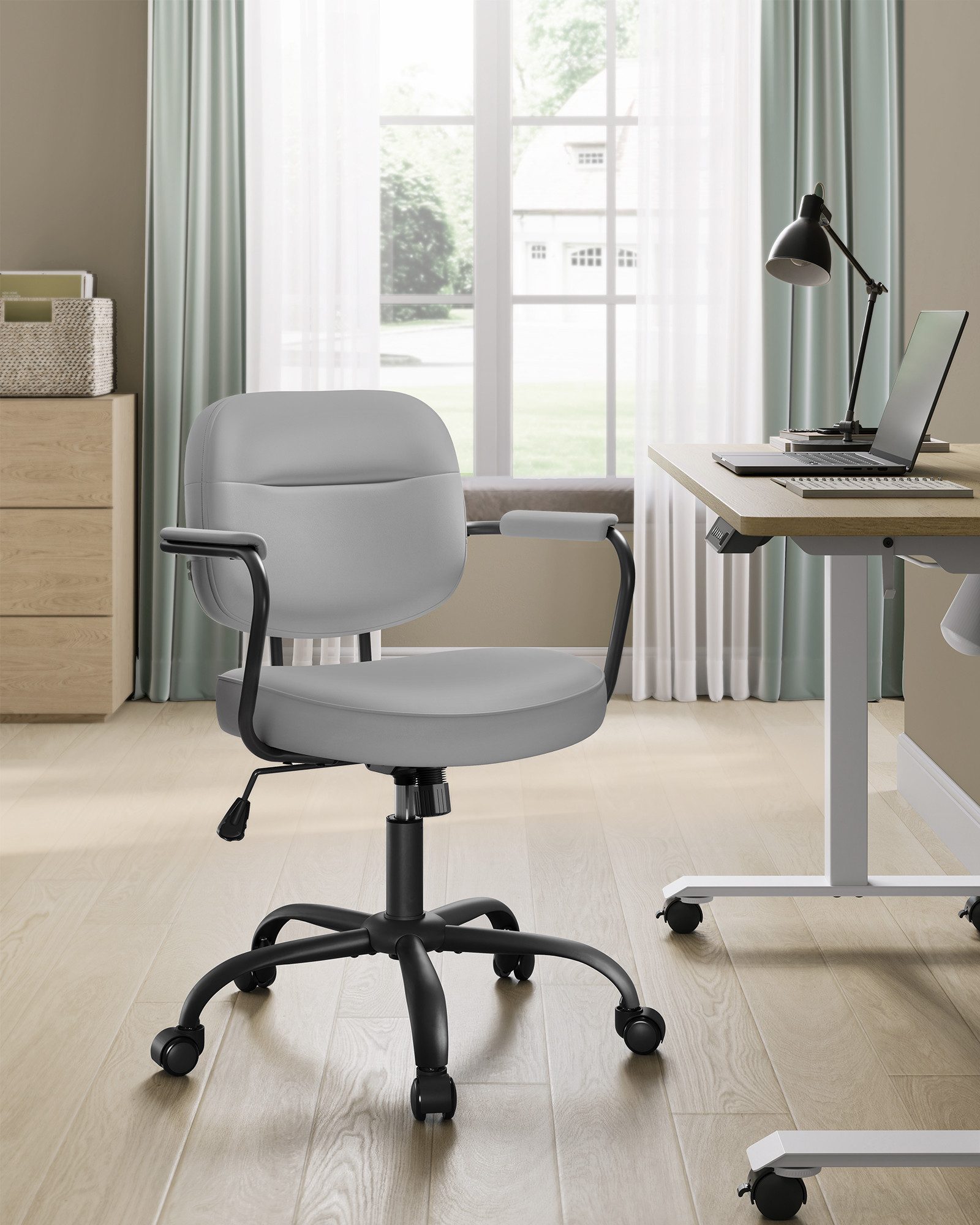 SONGMICS Bürostuhl, Schreibtischstuhl, ergonomisch, verstellbare Armlehnen, günstig online kaufen