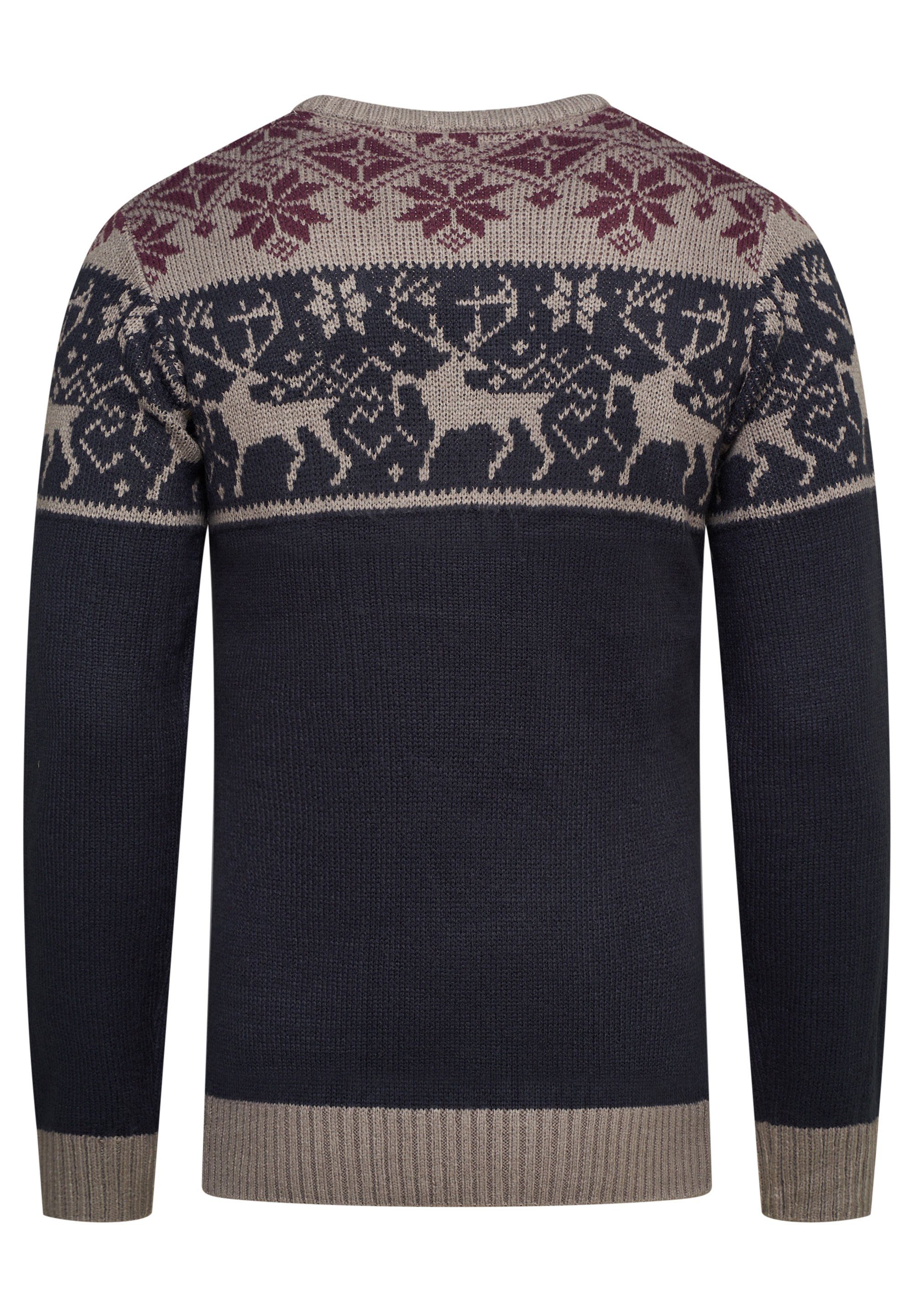 SOULSTAR Weihnachtspullover MSKUUK Herren Winterpullover mit