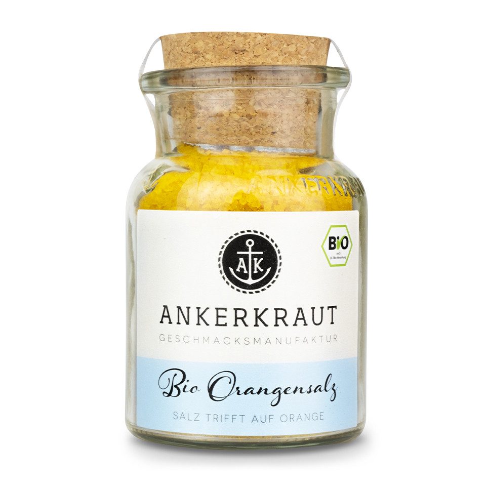 Ankerkraut Gewürz BIO Orangensalz, BIO Orangensalz, 170g im Korkenglas