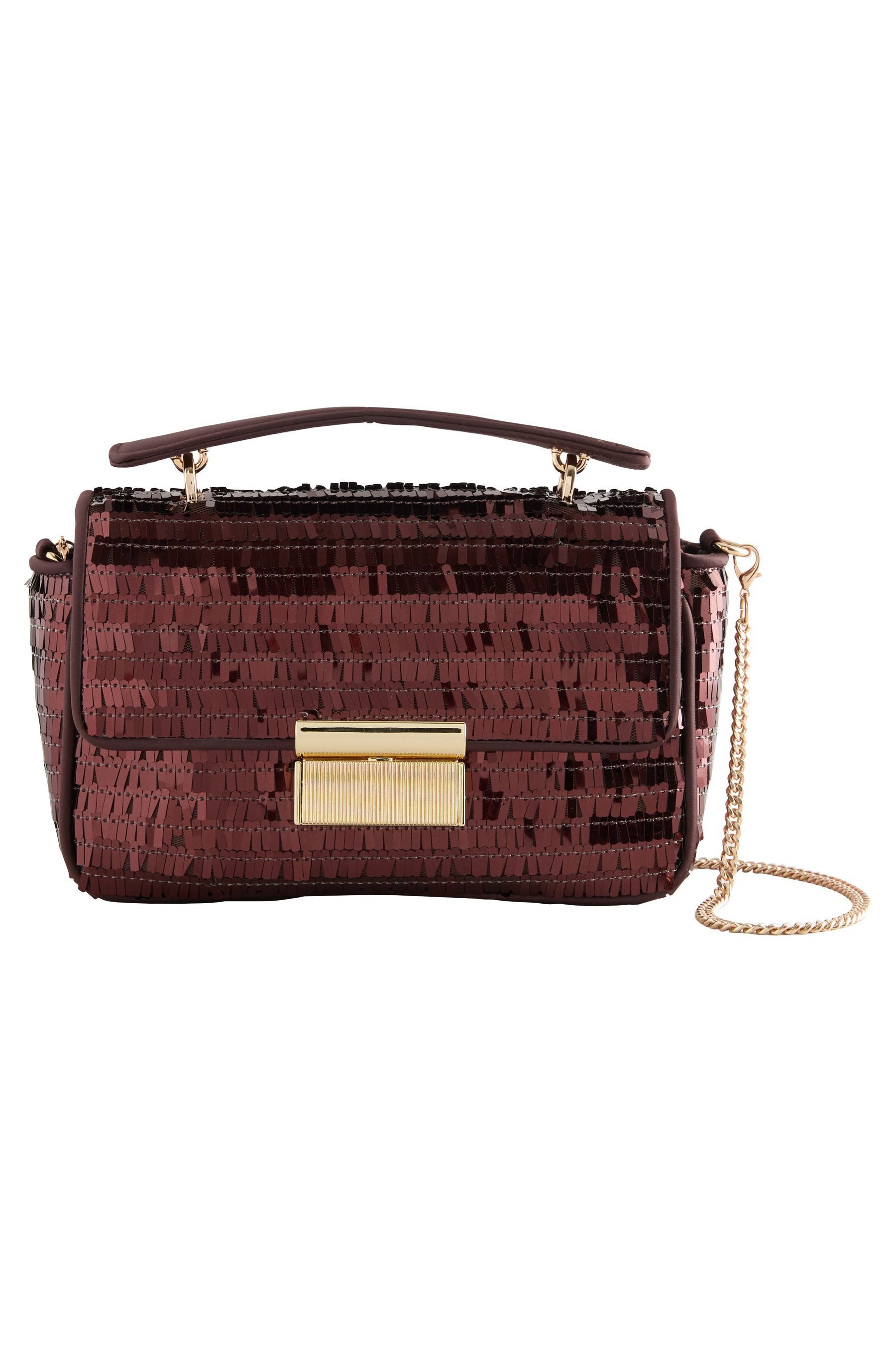 Saituo Glitzer Clutch Damen - Pailletten Abendtasche Mit Reißverschluss 23x15x7cm