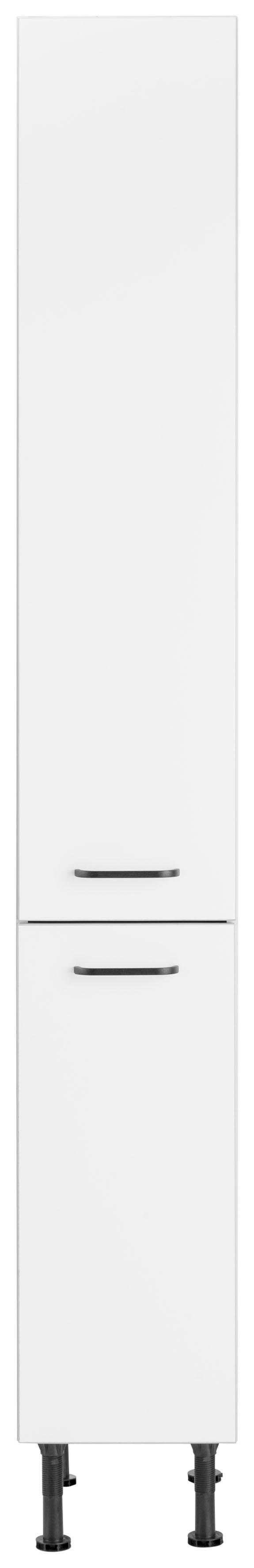 OPTIFIT Apothekerschrank weiß/weiß Elga | Breite mit 30 Füßen, höhenverstellbaren Soft-Close-Funktion, cm weiß