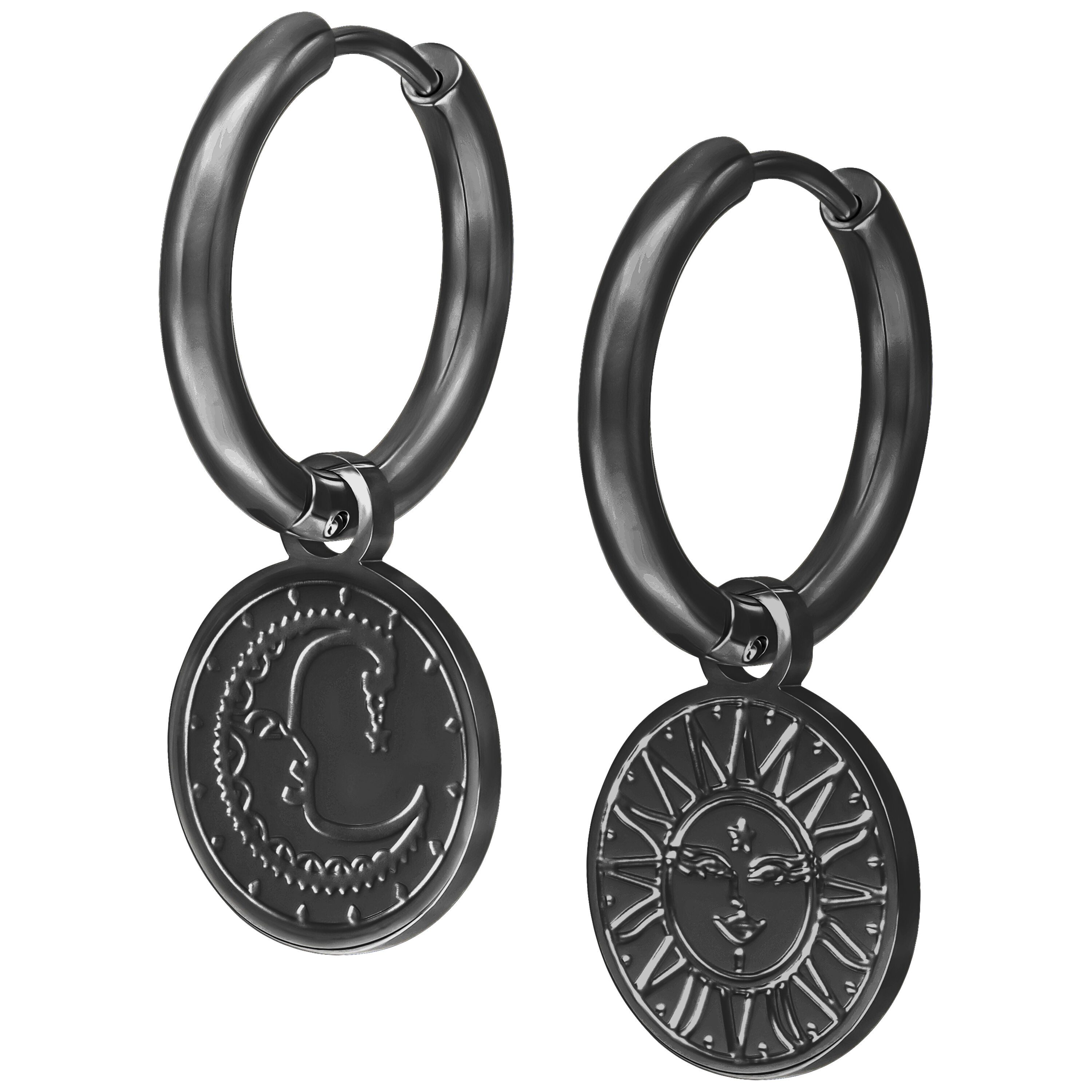Paar Ohrhänger Little Sun Moon Hoops