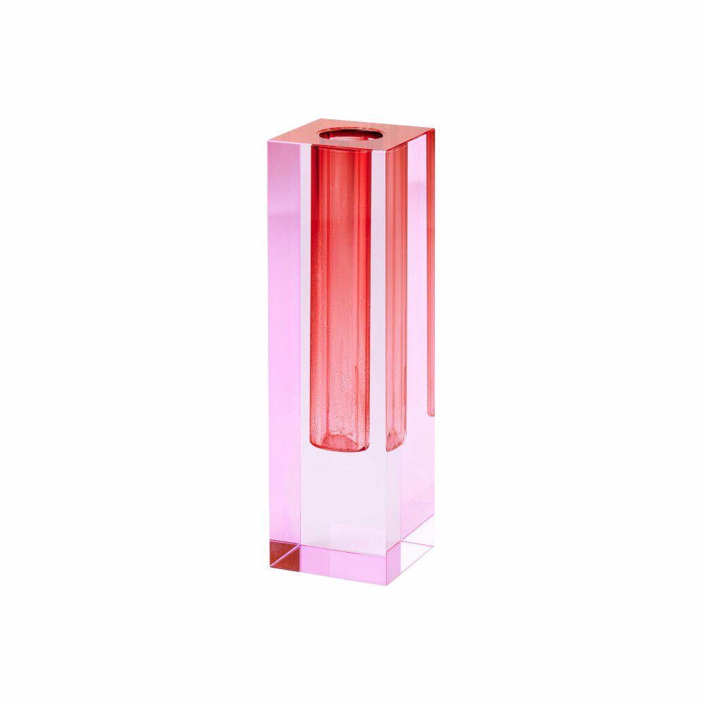 Dekovase Sari Pink / Rot 17 cm