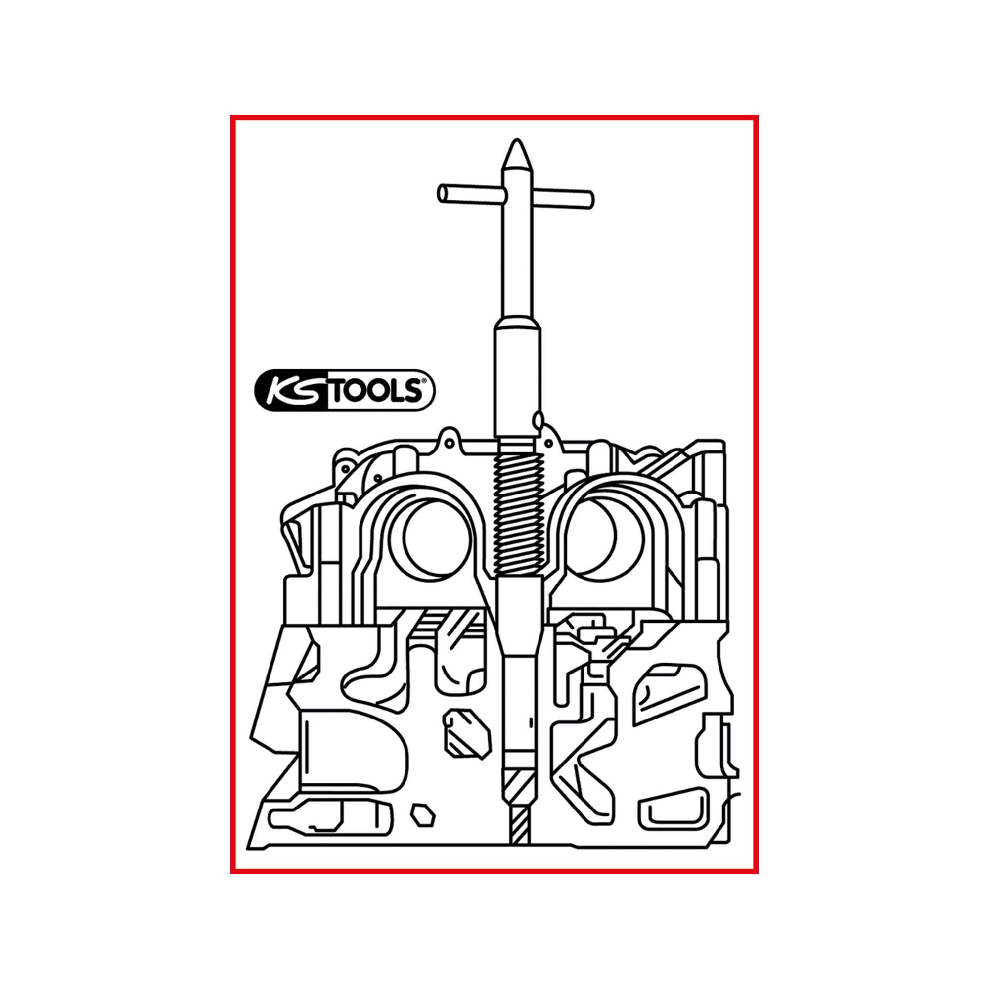 KS Tools Kompressor KS Tools Injektoren-Sitz-Reinigungswerkzeug, BMW M47TU, M57 und M57TU