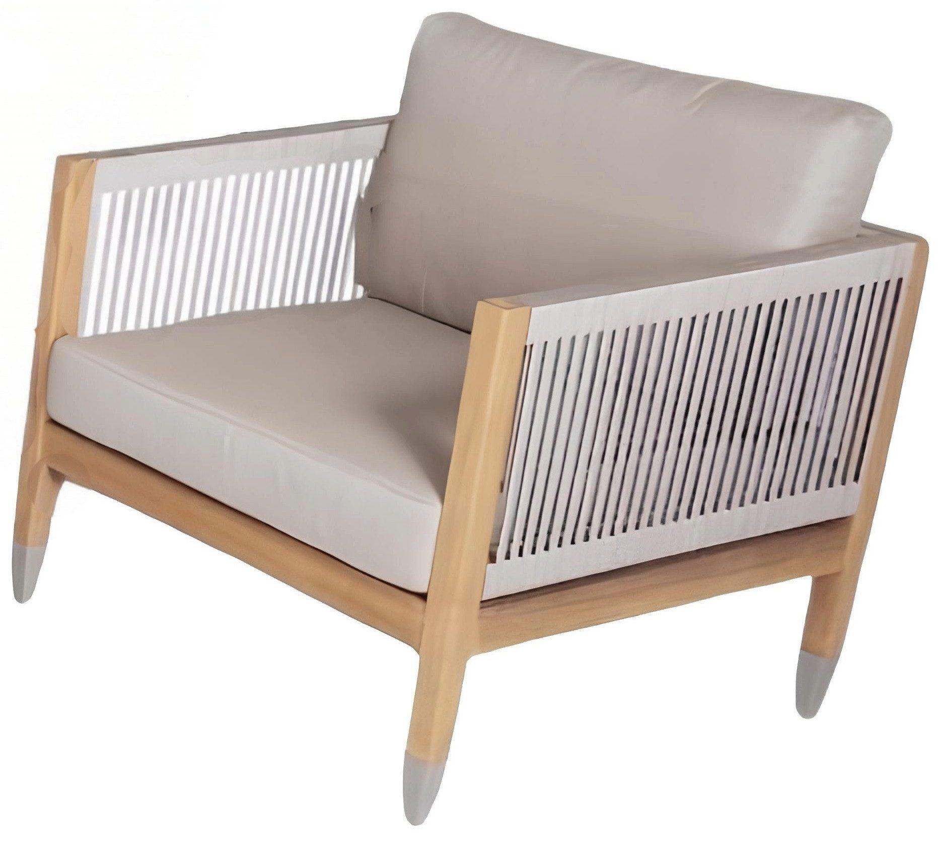 JVmoebel Gartensessel Grau Sessel Ohrensessel Polstersessel Relaxsessel Gartensessel (1-St., Sessel), Made in Europa