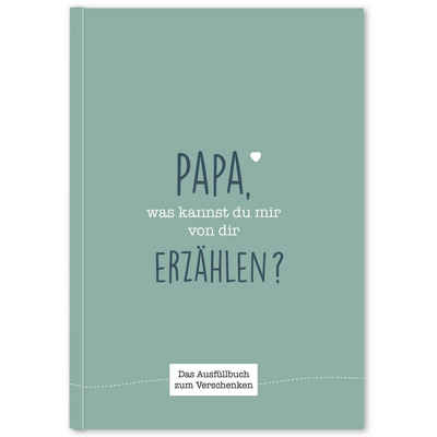 CUPCAKES & KISSES Notizbuch Papa was kannst du erzählen, Buch zum ausfüllen, Vatertagsgeschenk, Geschenke für Papa, Geschenk