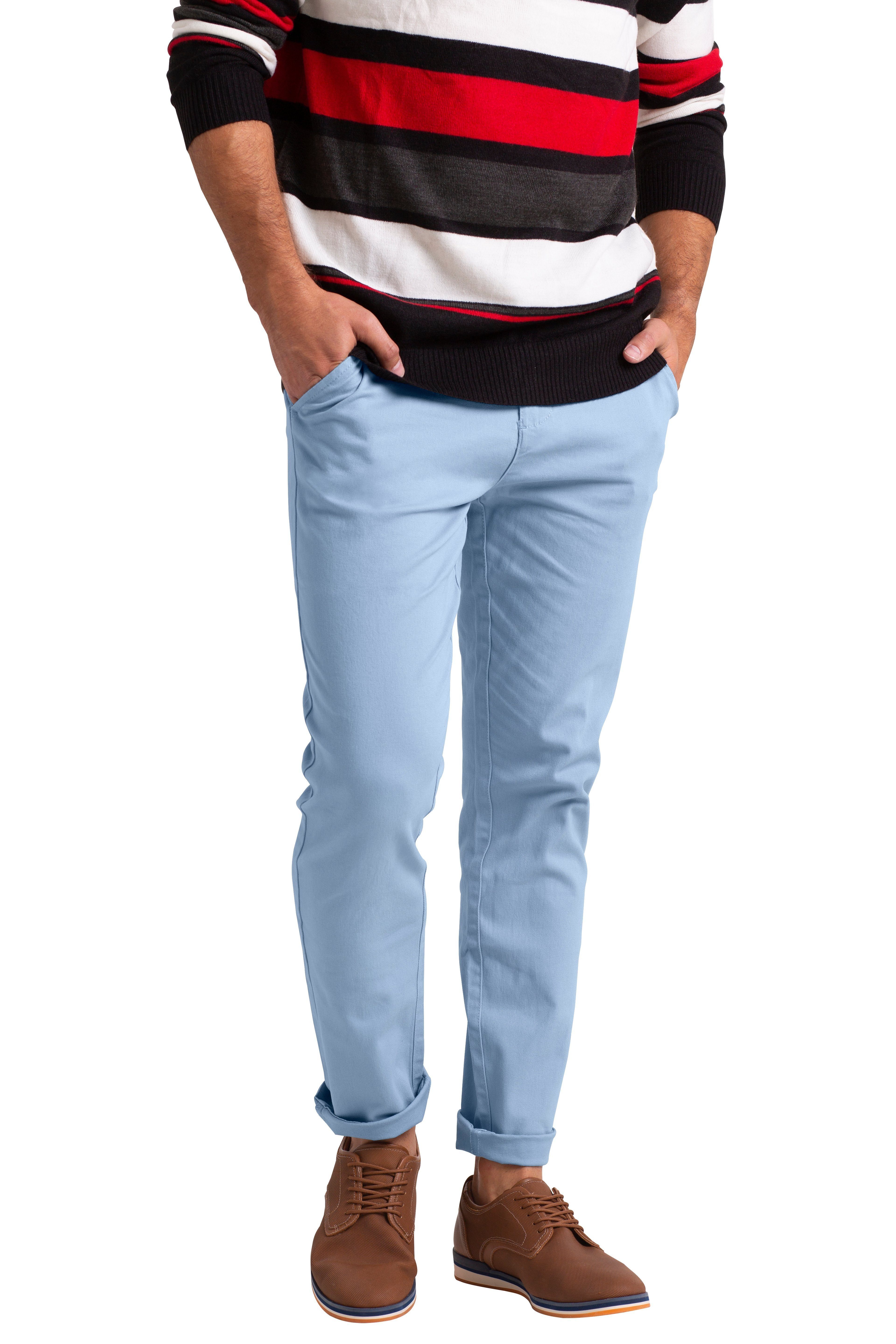 BlauerHafen Chinohose Slim-Fit-Chinos für Herren klassischer günstig online kaufen