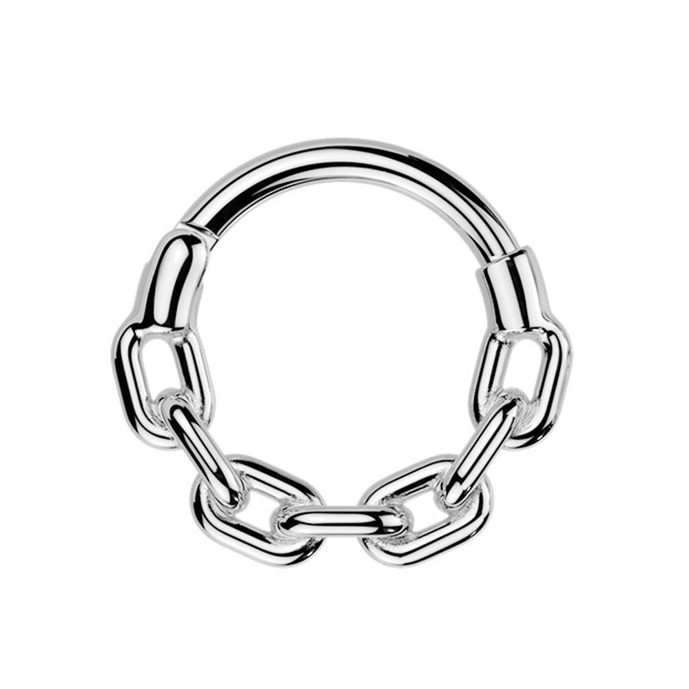 Nasenpiercing Septum Piercing Clicker Segment Ohr Helix Ring Kette Chirurgenstahl