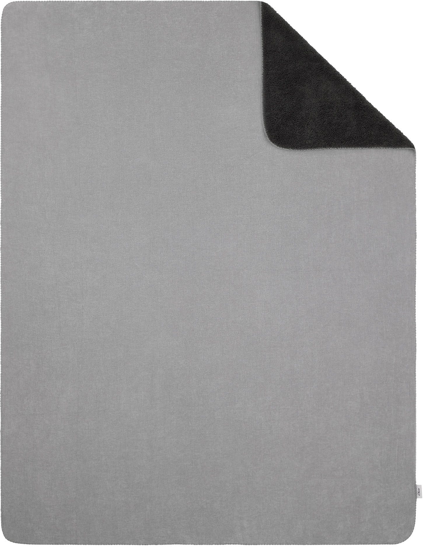 Wohndecke s.Oliver Lounge Decke, s.Oliver, trendige Doubleface-Optik