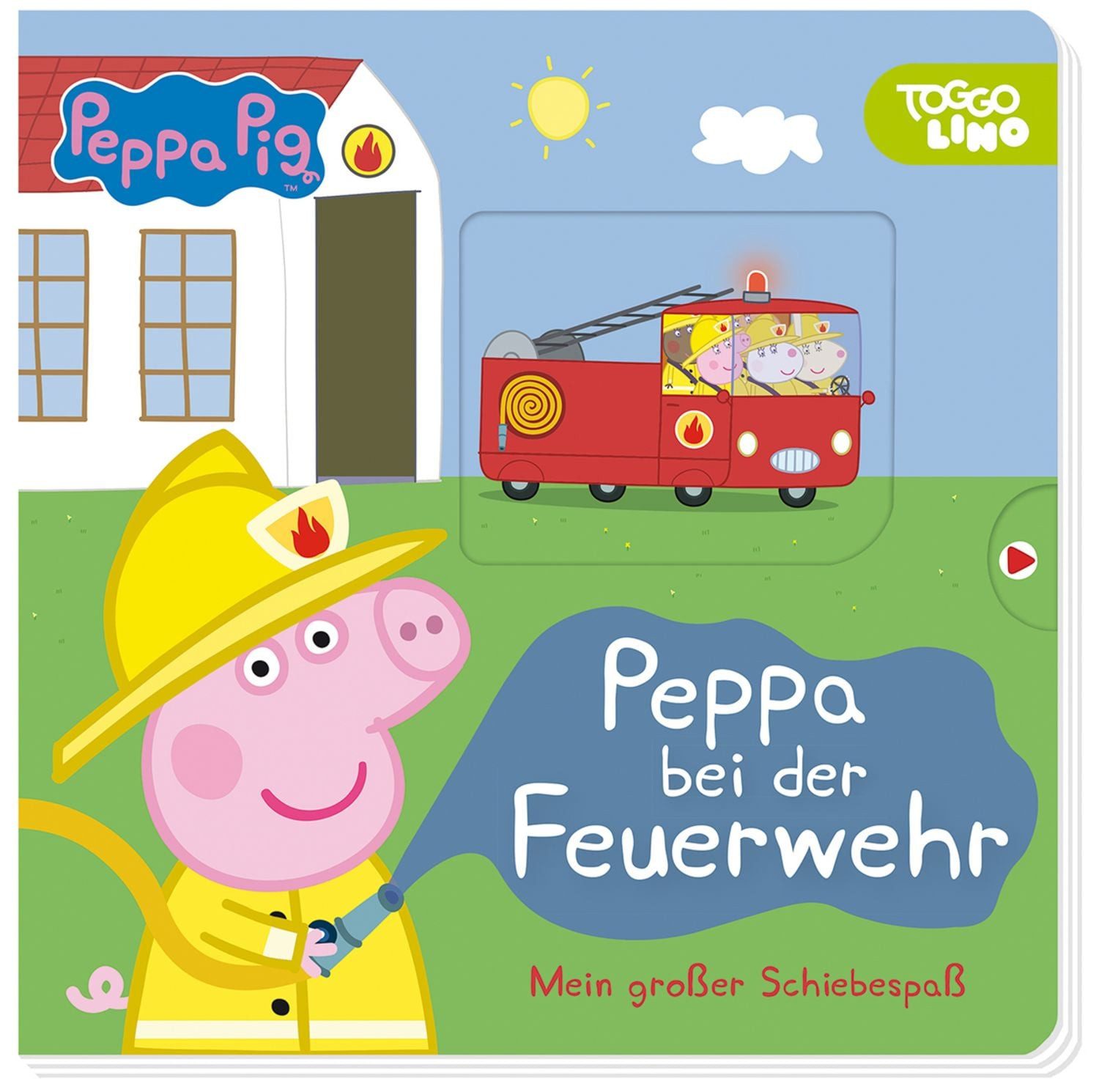 Peppa Pig: Peppa bei der Feuerwehr: Mein großer Schiebespaß / Panini