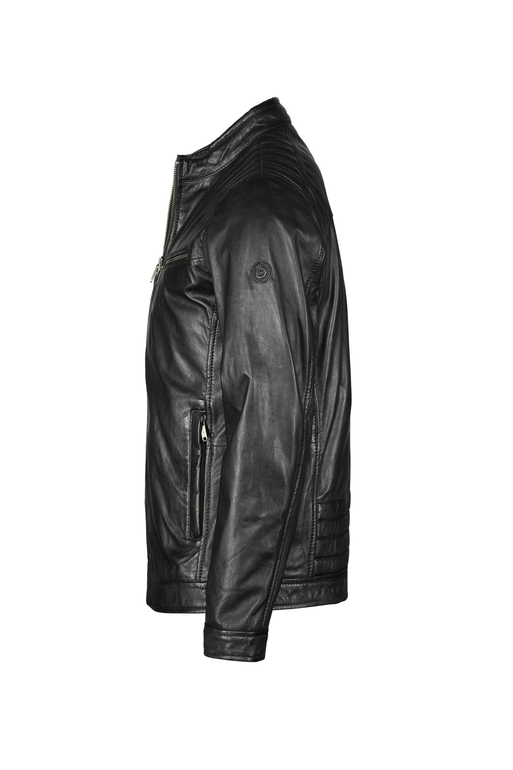 bugatti Lederjacke BURAFAEL (1-St) mit Reißverschlusstaschen