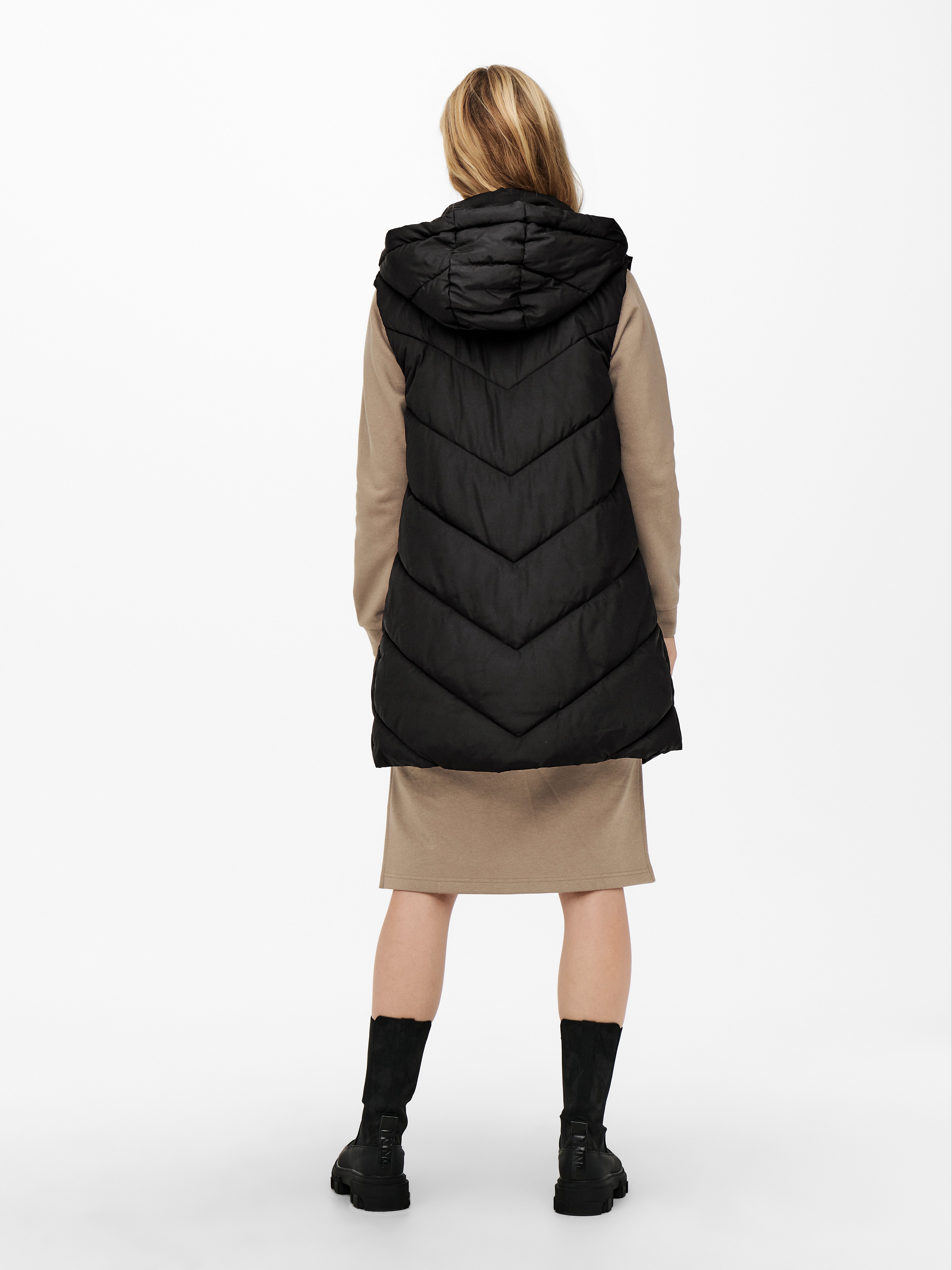 JDY Steppweste JDYSKYLAR LIFE HOOD WAISTCOAT OTW NOOS