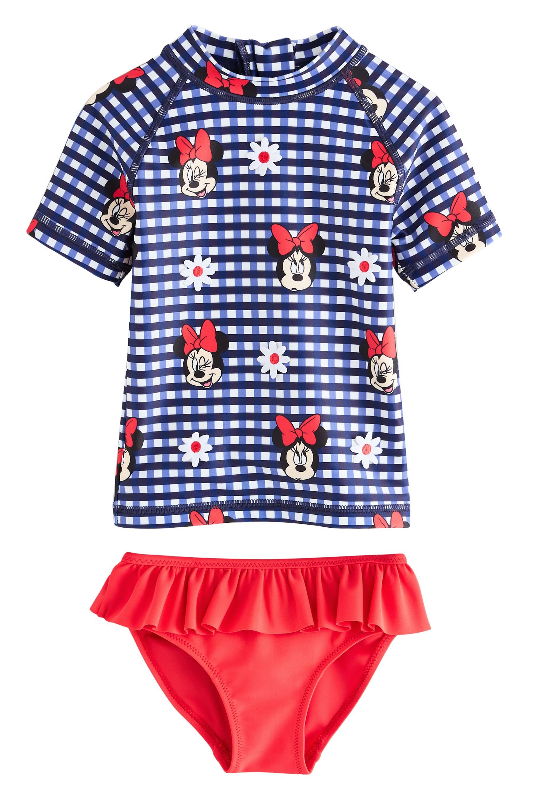 Badeanzug Sonnenschutz Rash-Trägertop-Set, Minnie Mouse