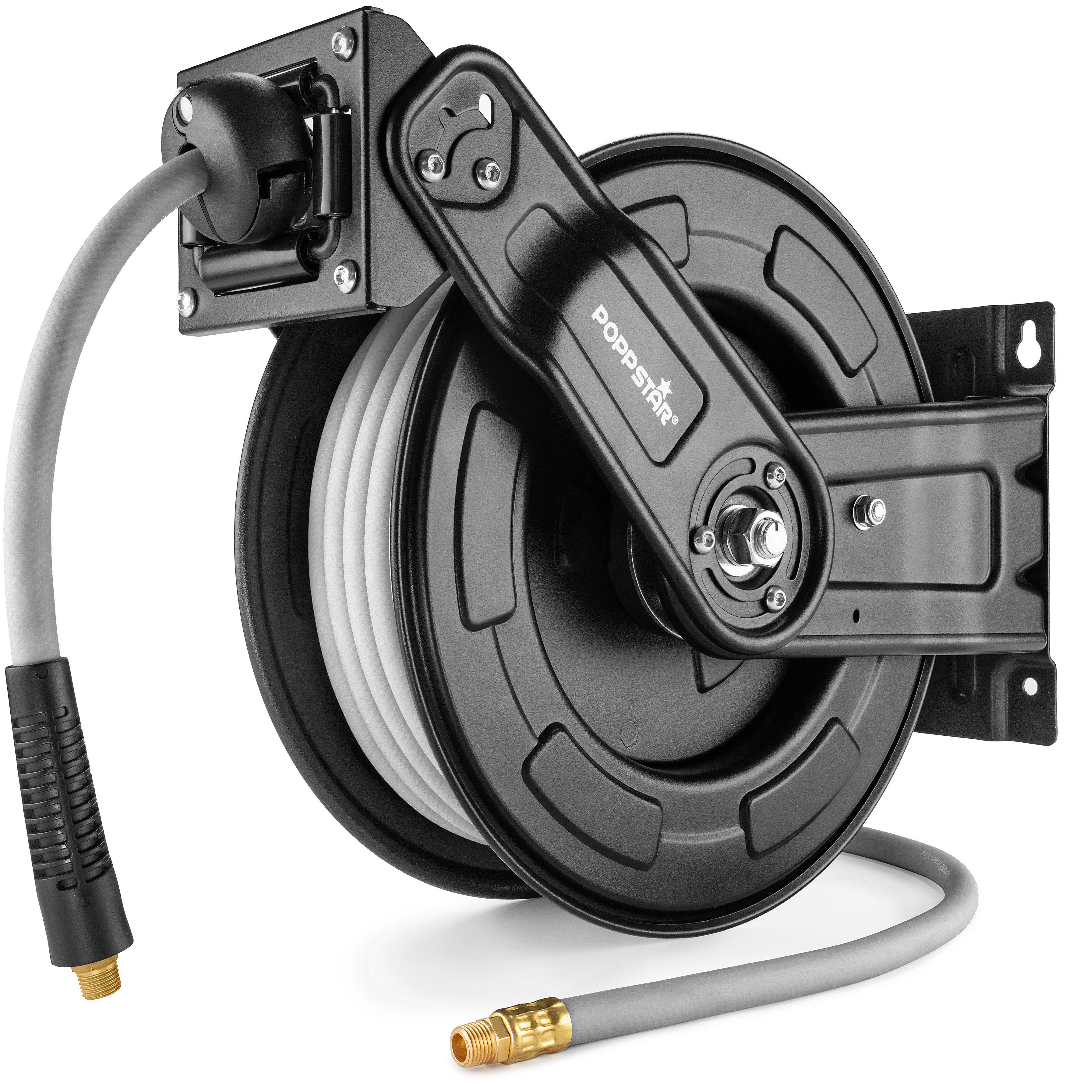 Poppstar Schlauchtrommel, Automatischer Schlauchaufroller aus Stahl