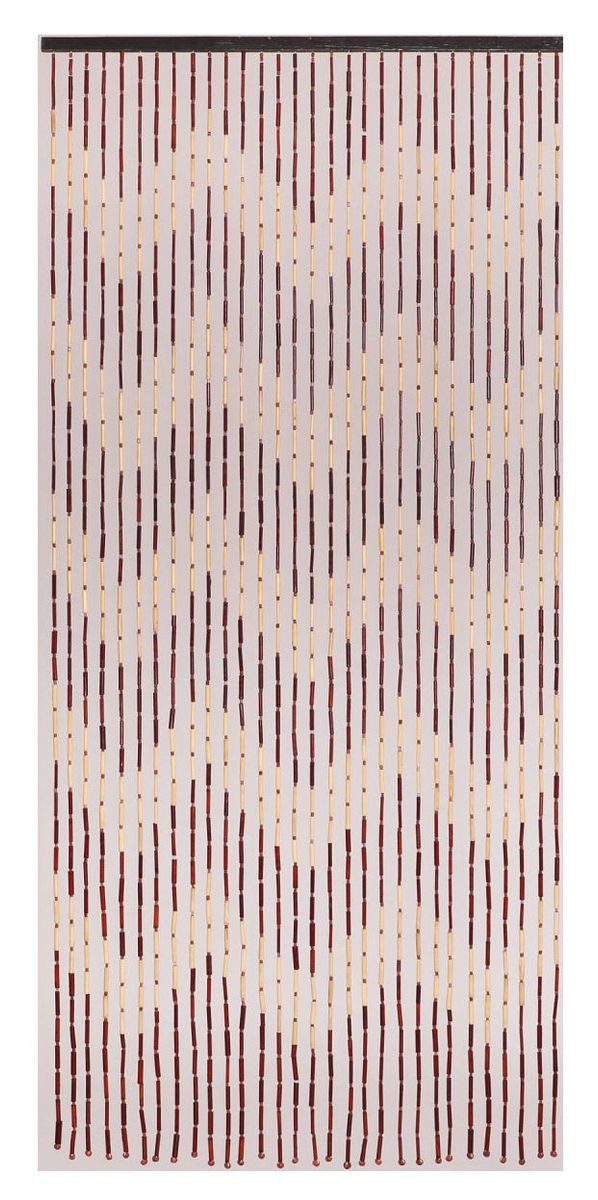 CONACORD Türvorhang Decona Mekong Dekovorhang bunt, Hakenaufhängung, halbtransparent, 90 x 200 cm, Bambus - handgearbeitet und lackiert