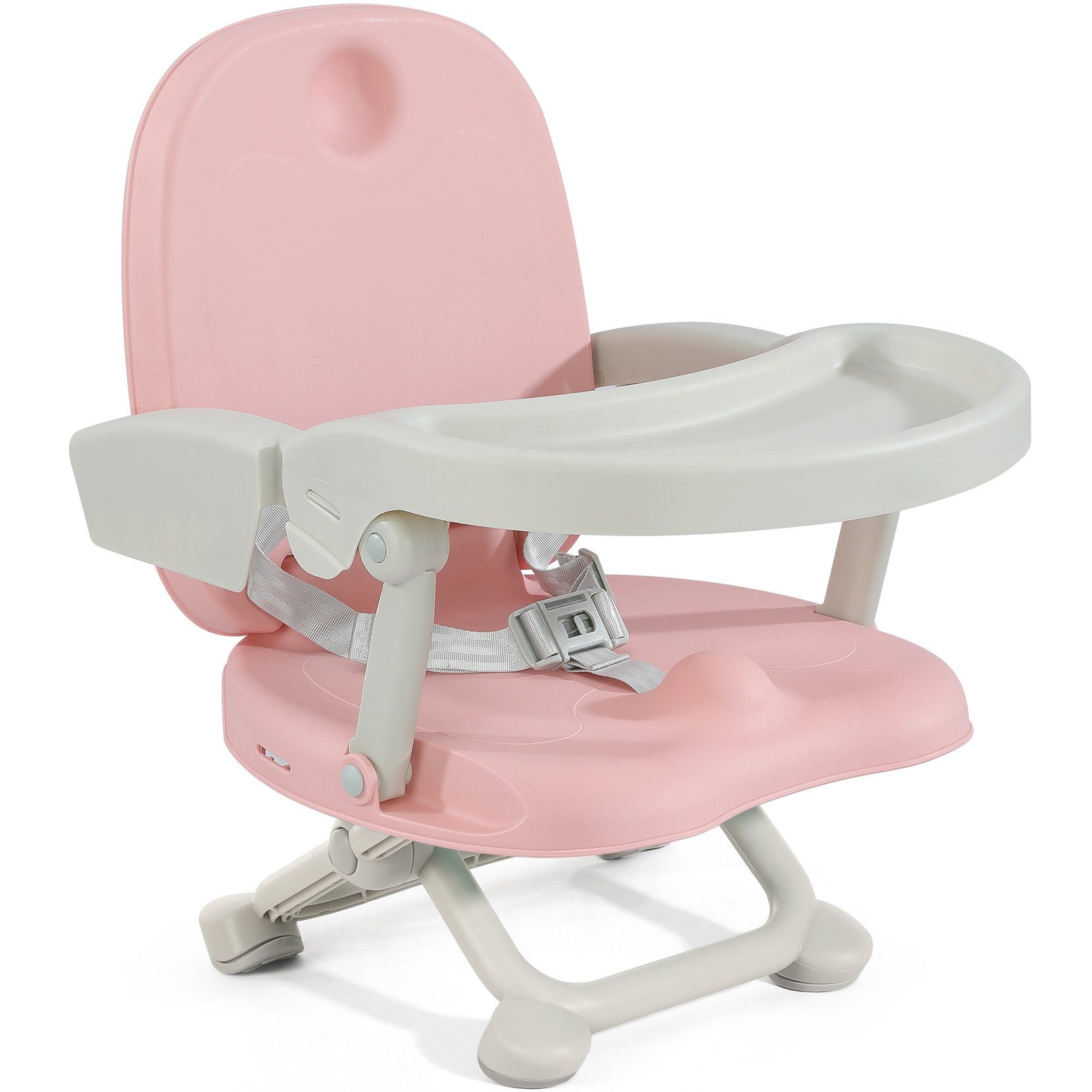Kinderstuhl Sitzerhöhung Baby Tragbar Stuhl Booster Sitz mit Tablett Klappbar