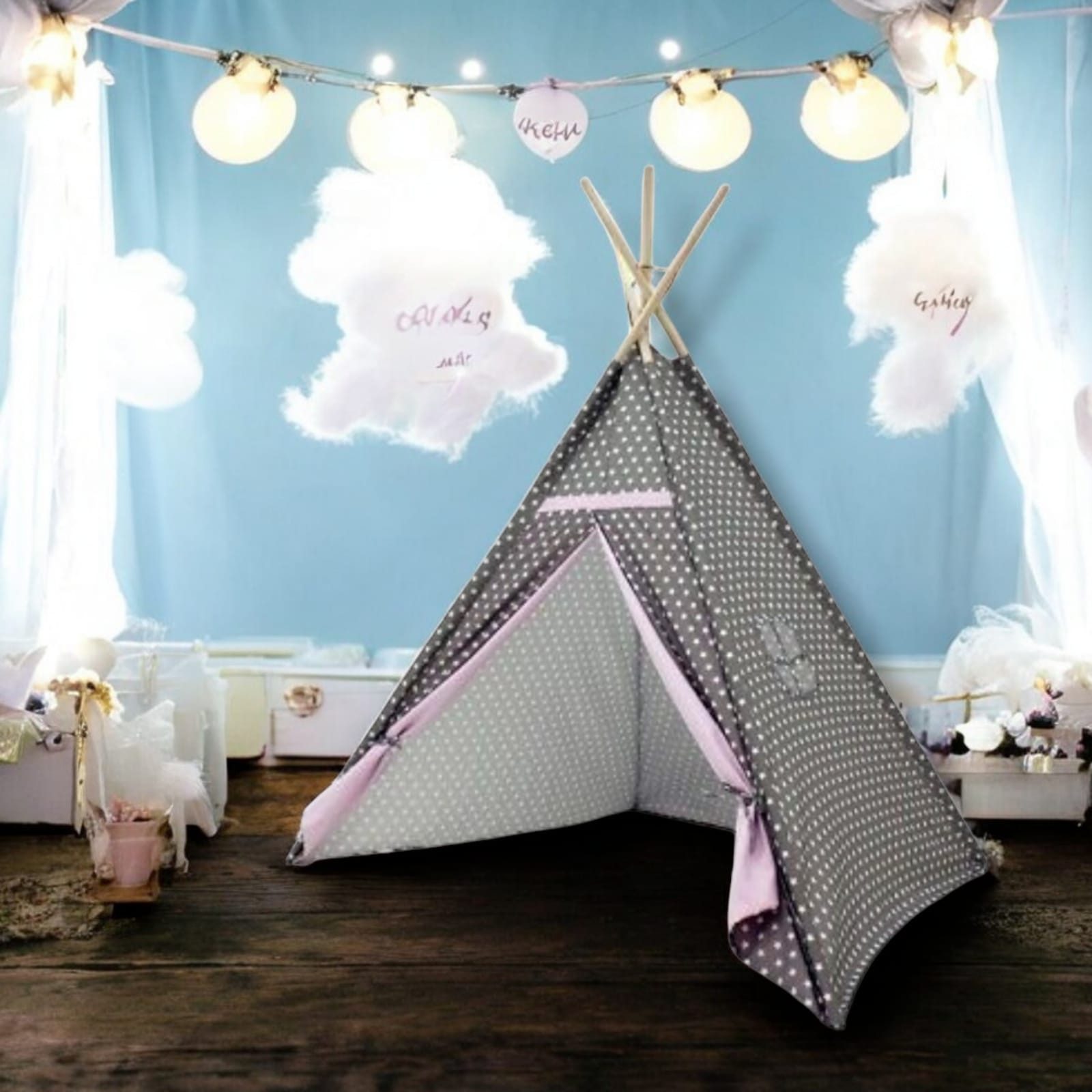 Tipi-Zelt Tipi Zelt Kinderzelt Spielzelt Babyzelt Spielhaus