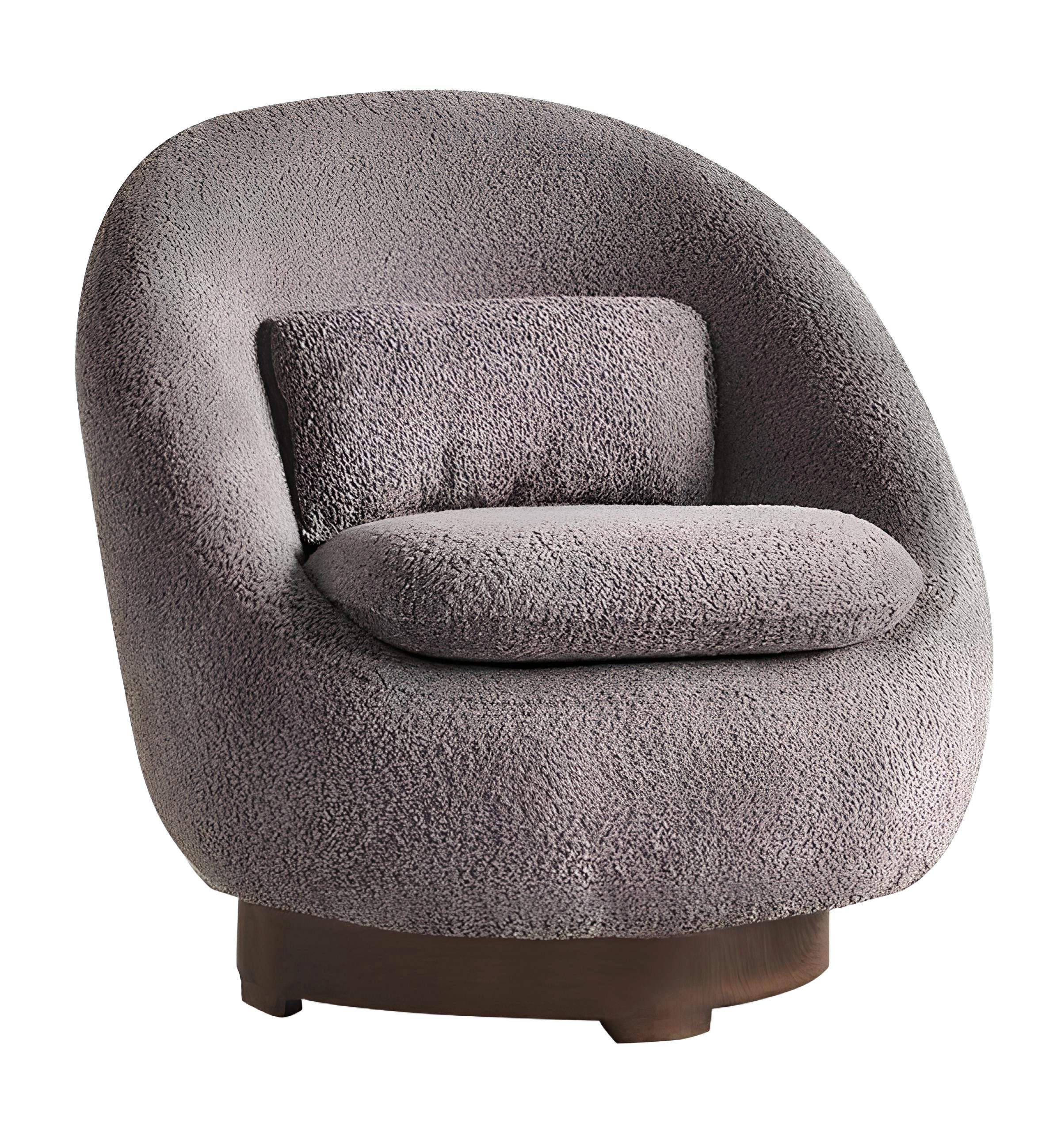 Xlmoebel Loungesessel Grauer Luxus-Sessel für das Wohnzimmer mit modernem Design (Sessel), Hergestellt in Europa