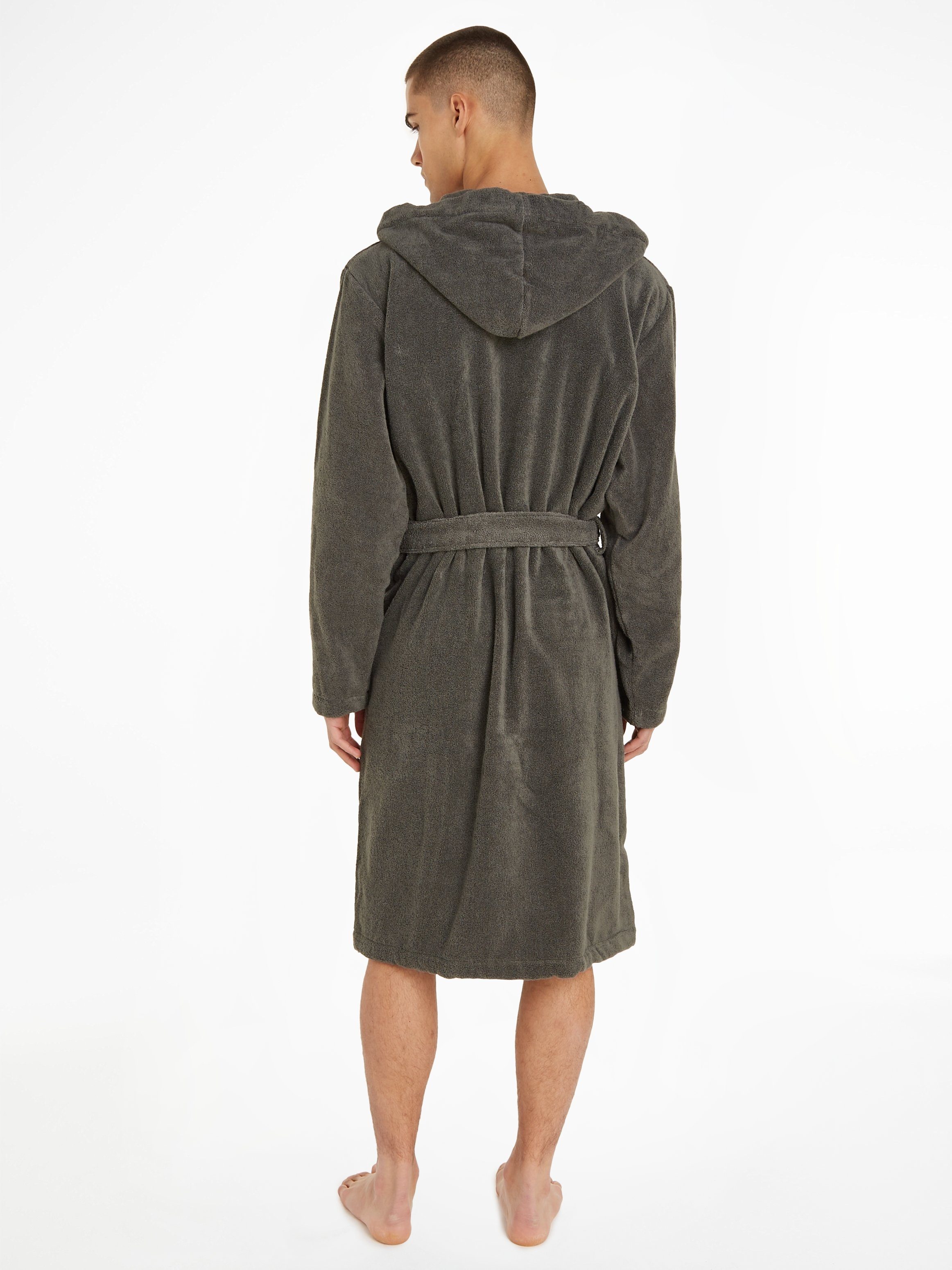 Tommy Hilfiger Underwear Bademantel, Kurzform, Baumwoll-Webfrottier, Gürtel günstig online kaufen