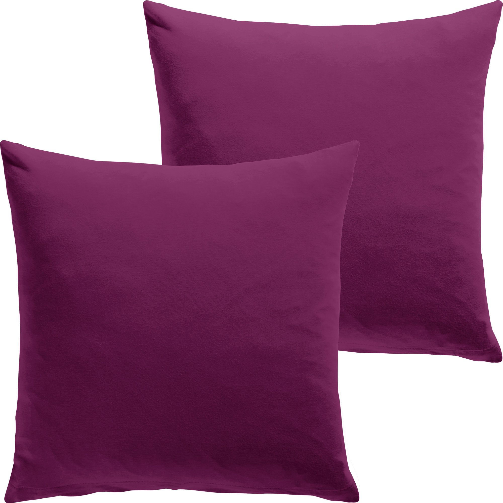 REDBEST Kissenbezug Kuschelkissenbezug "San Francisco" 2er-Pack, Single-Jersey Uni