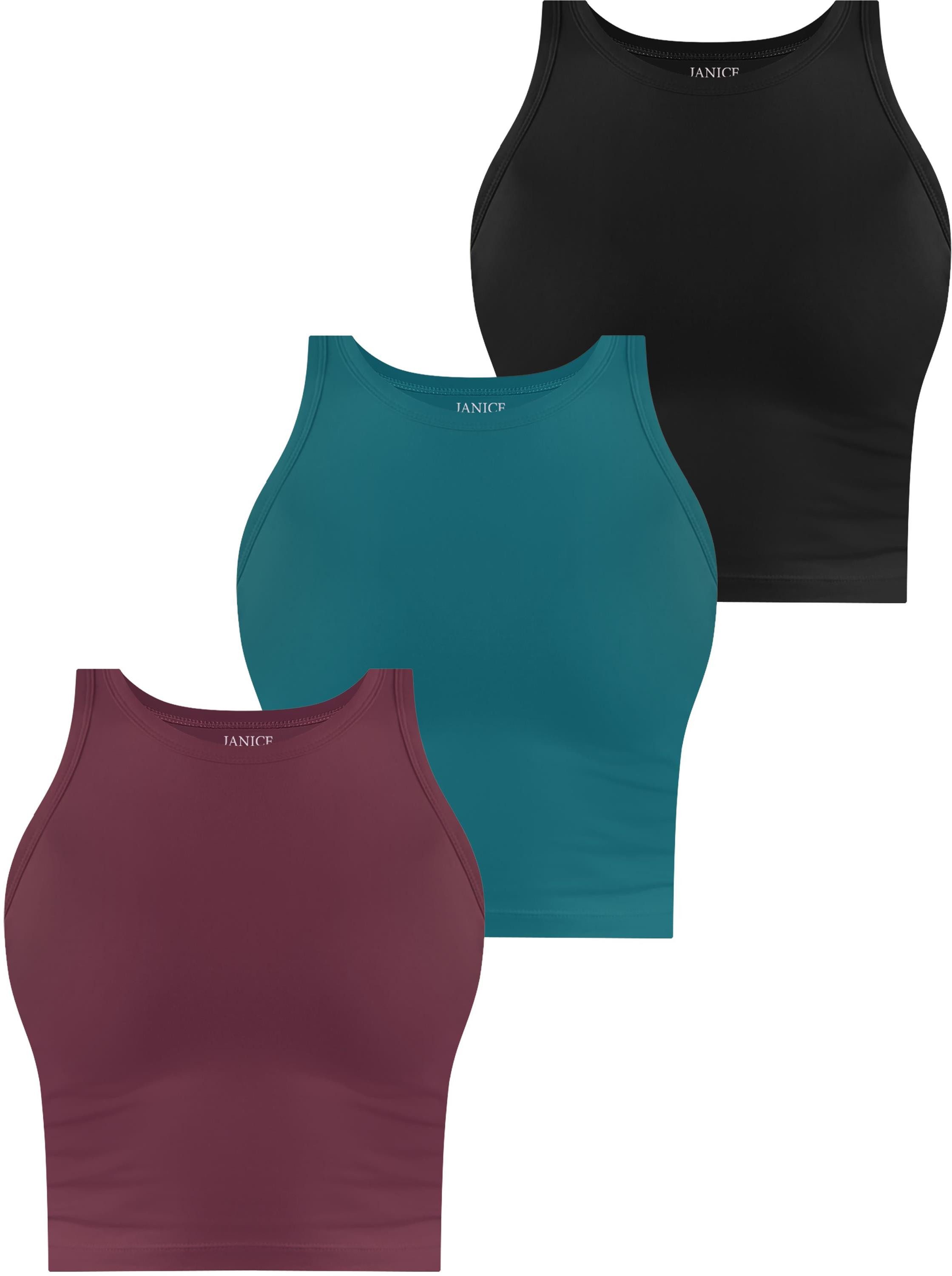 Burgund/Petrol/Schwarz