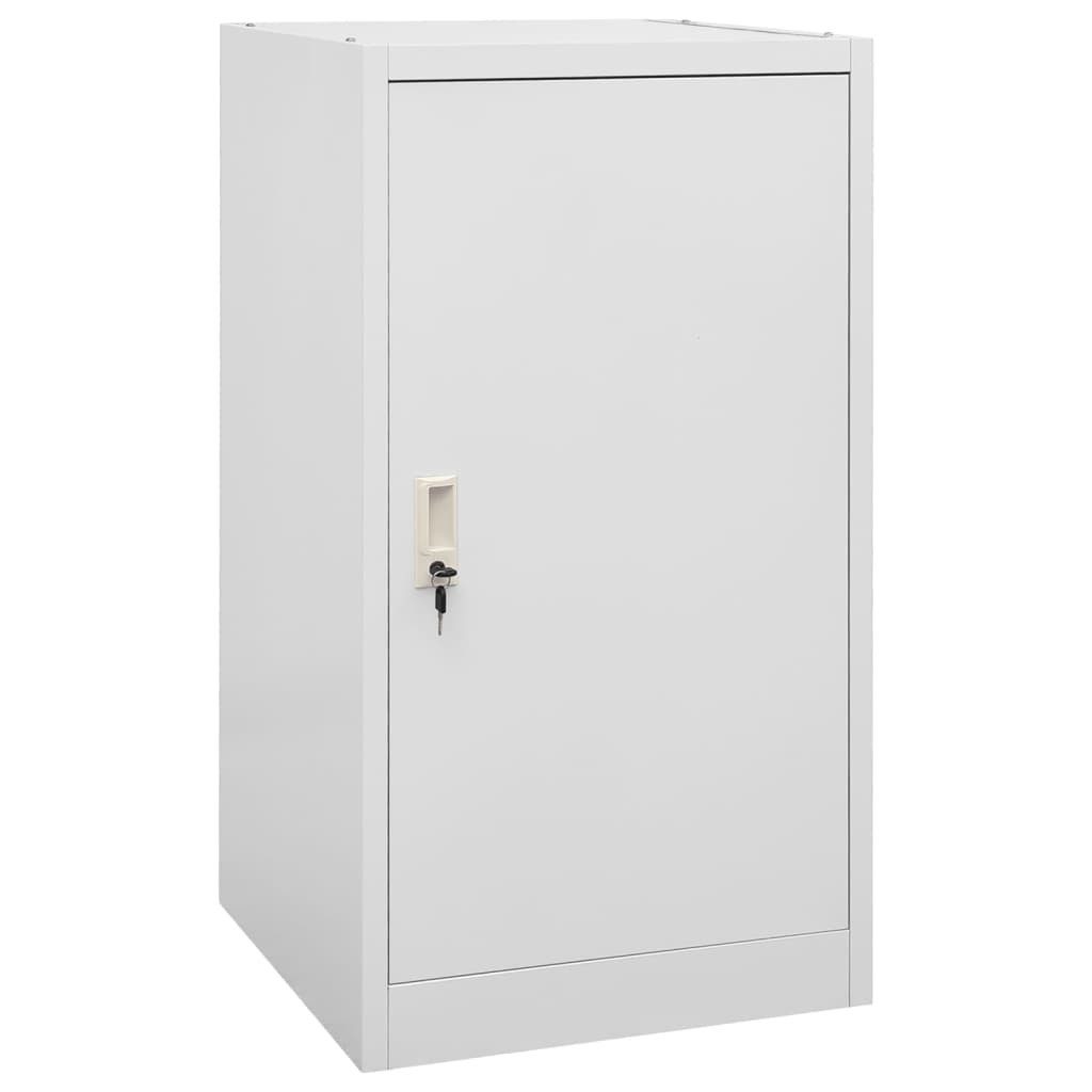 vidaXL Aktenschrank 53 x 53 x 105 cm Sattelschrank Hellgrau 53x53x105 cm Stahl