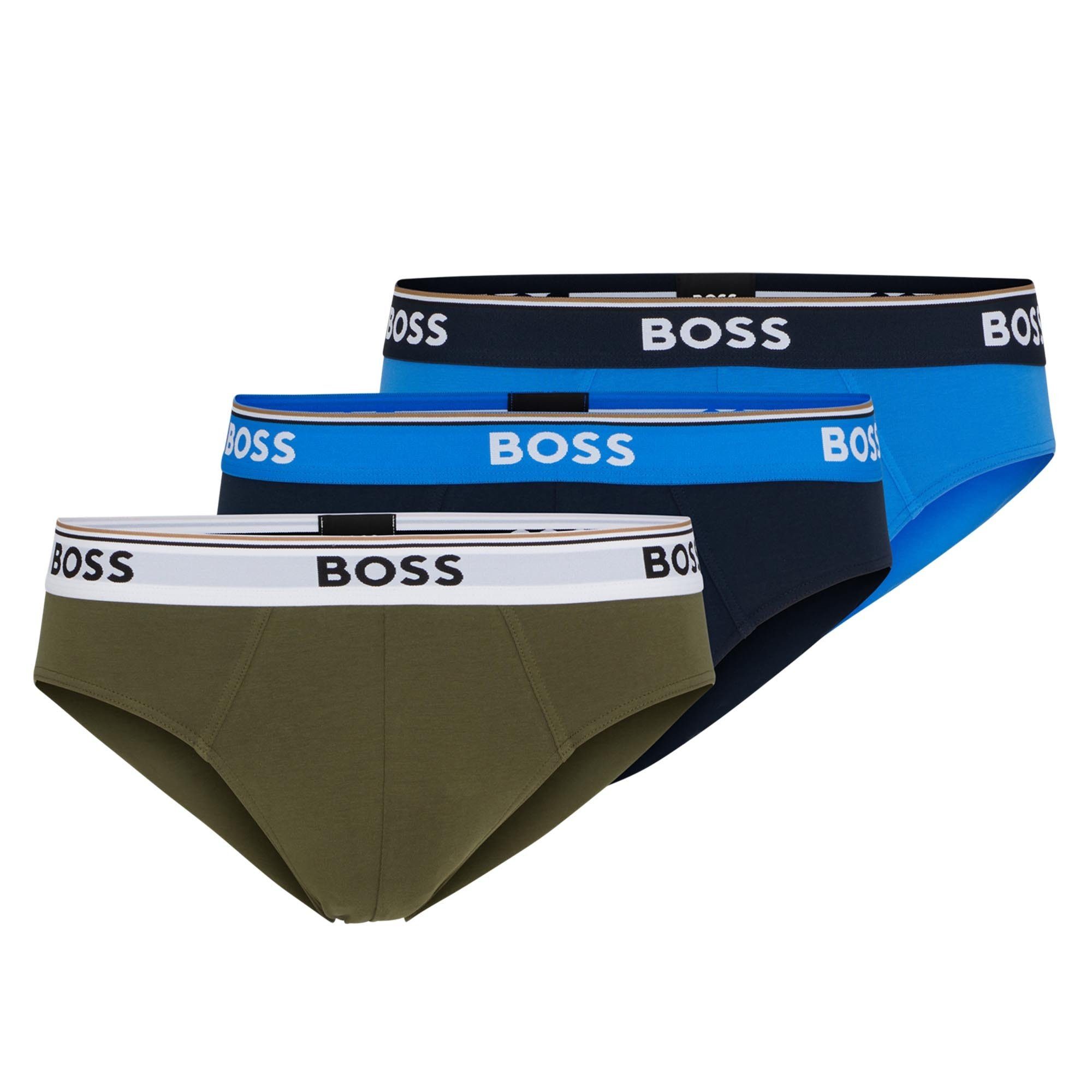 BOSS Slip Herren Slips, 3er Pack Power, Unterwäsche