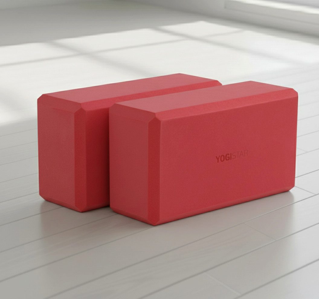 Yogistar Yogablock Yogablock yogiblock® basic - 2er-Set, (gleicher Artikel mehrfach, 2-tlg., gleicher Artikel mehrfach), Zwei superleichte Hartschaum-Yogaklötze für vielseitige Yoga-Posen