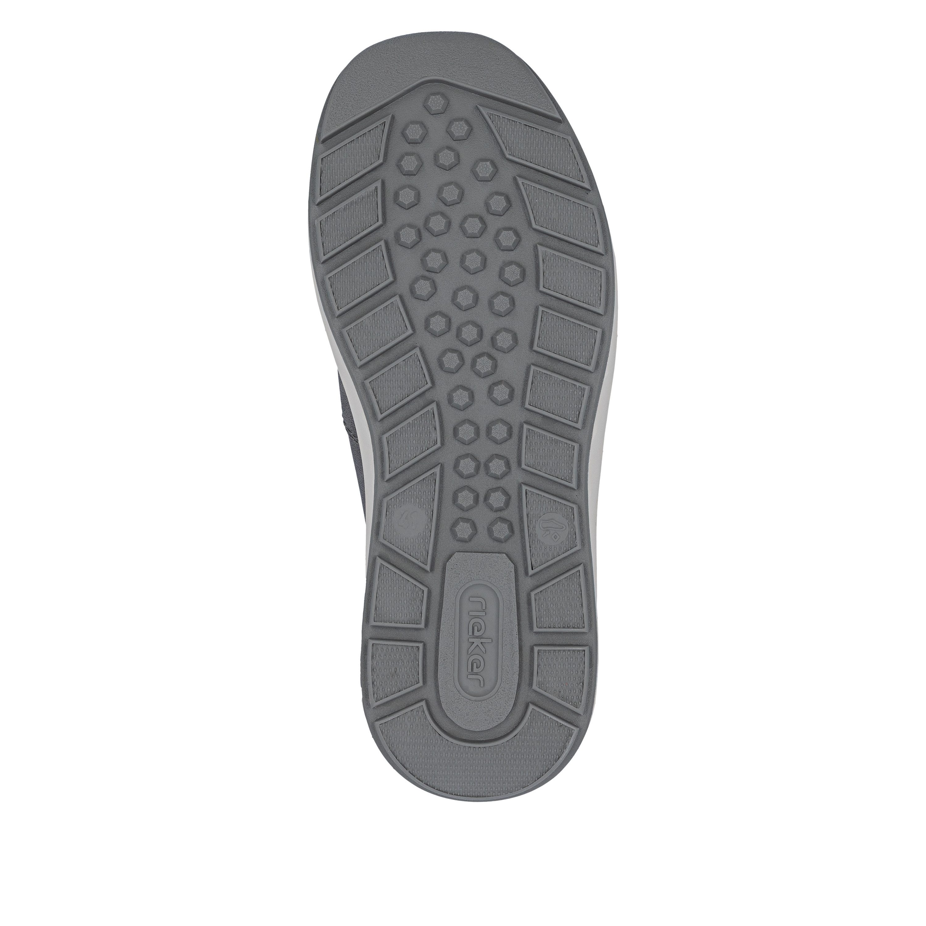 Rieker Slip-On Sneaker Slipper, Schlupfschuh, Freizeitsneaker, Halbschuh mit Stretcheinsätze
